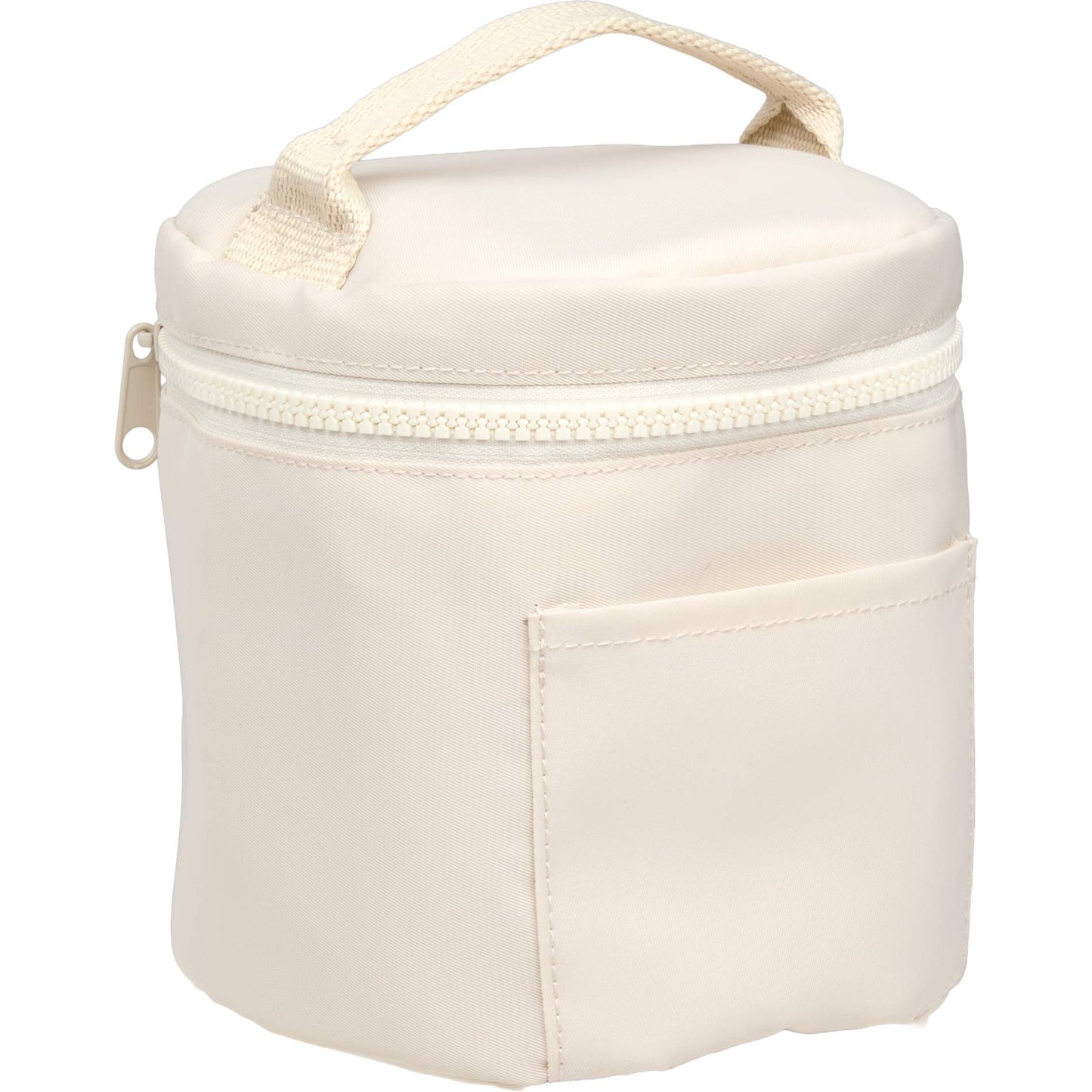 Natural Wellable Recycled Round Travel Case plain