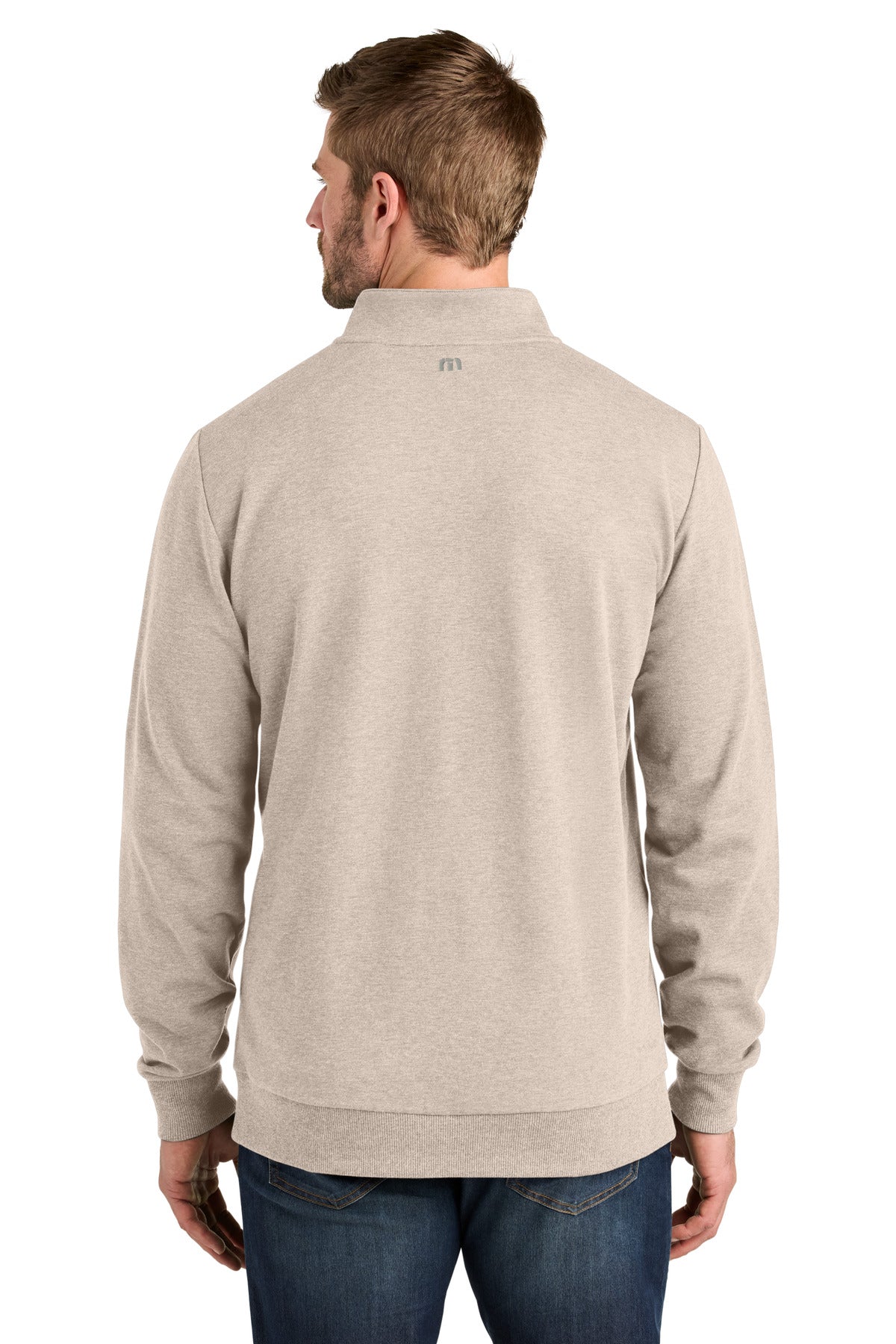 NaturalHtr TravisMathew Ocean Villa 1/4-Zip TMA41421