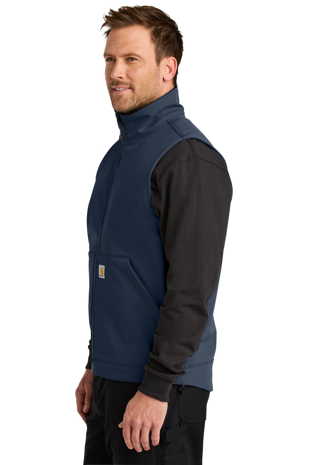 Navy Carhartt Rain Defender Soft Shell Vest CT106439