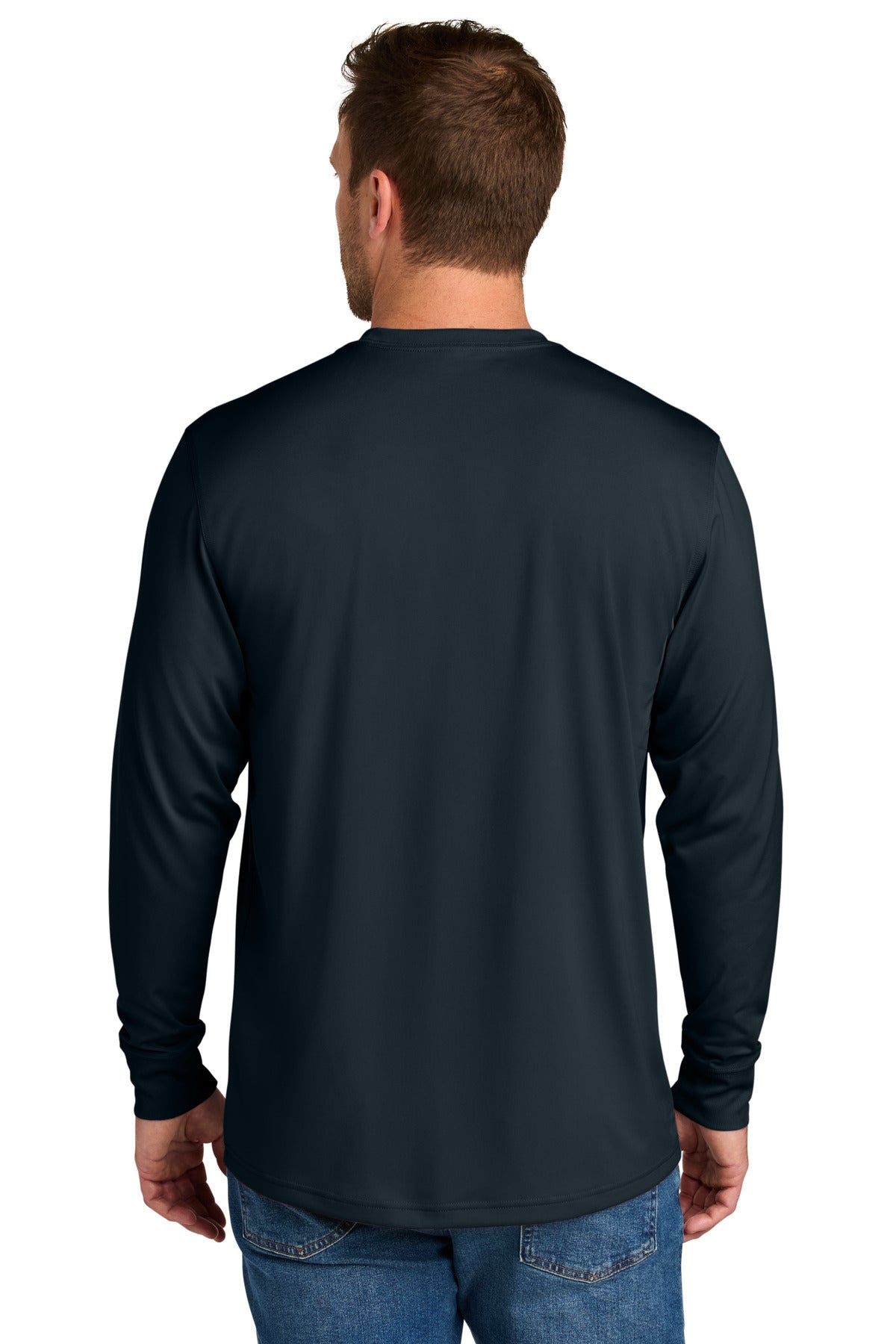 Navy CornerStone Workwear Pro Long Sleeve Pocket Tee CS440LSP