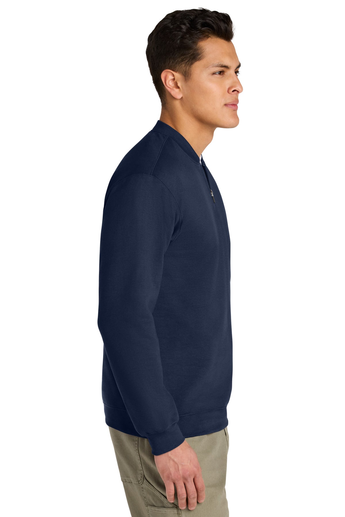 Navy Gildan Softstyle Midweight Fleece 1/4-Zip SF008