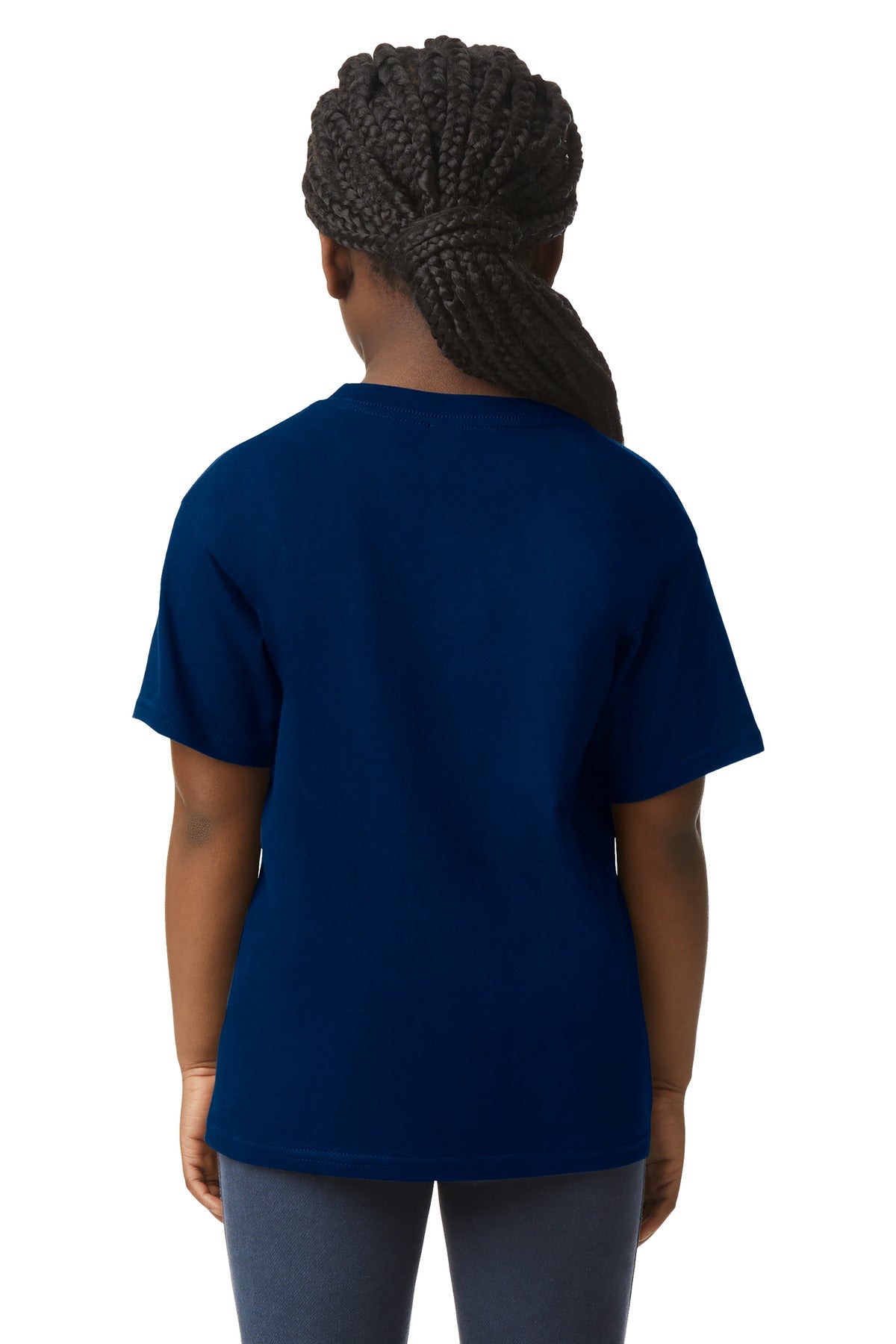Navy Gildan Youth Light Cotton Tee 3000B