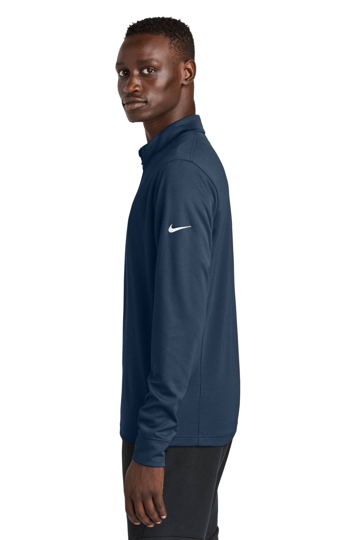 Navy Nike Essential 1/2-Zip Cover-Up NKHM8036