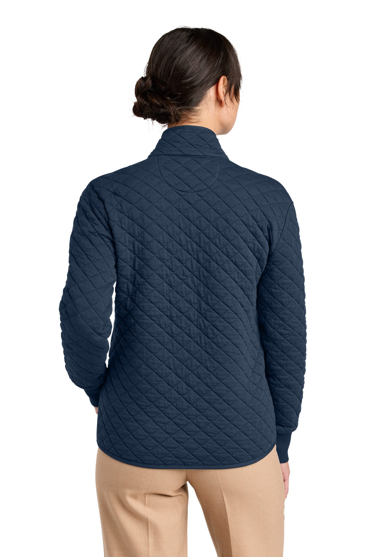 NavyBlazer Brooks Brothers Women's Diamond Quilt Full-Zip BB18213
