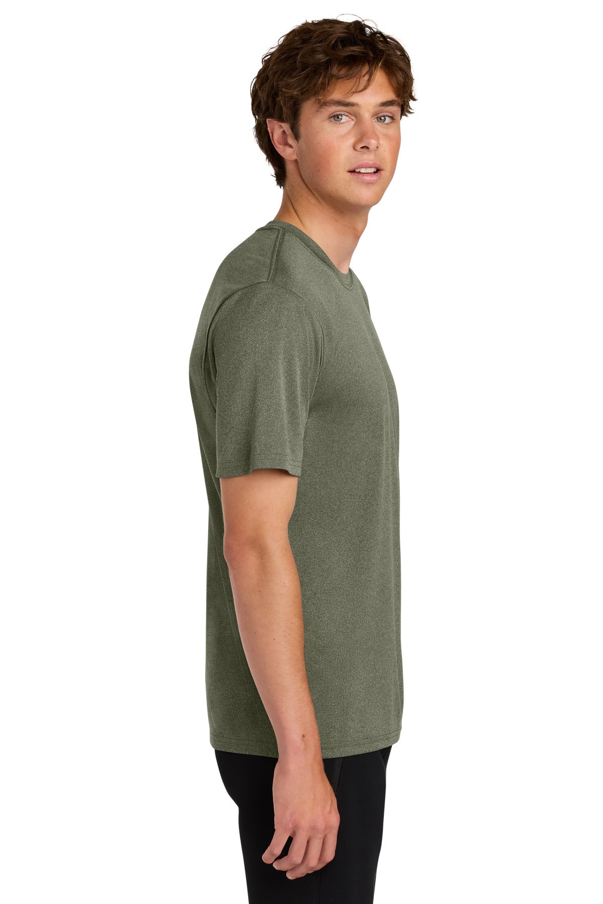 OlvDrabGnH Port & Co Heather Performance Tee PC390