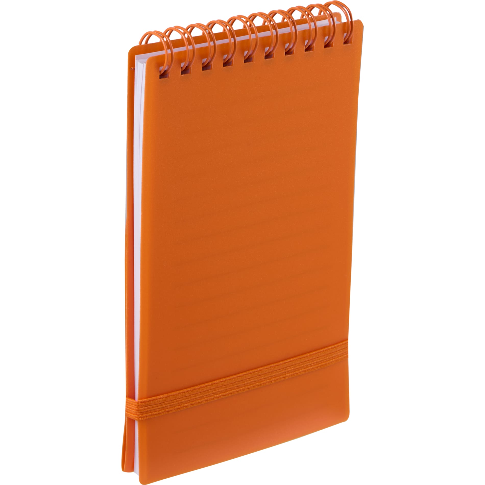 Orange 3" x 5" Recycled Stand Up Pocket Jotter plain