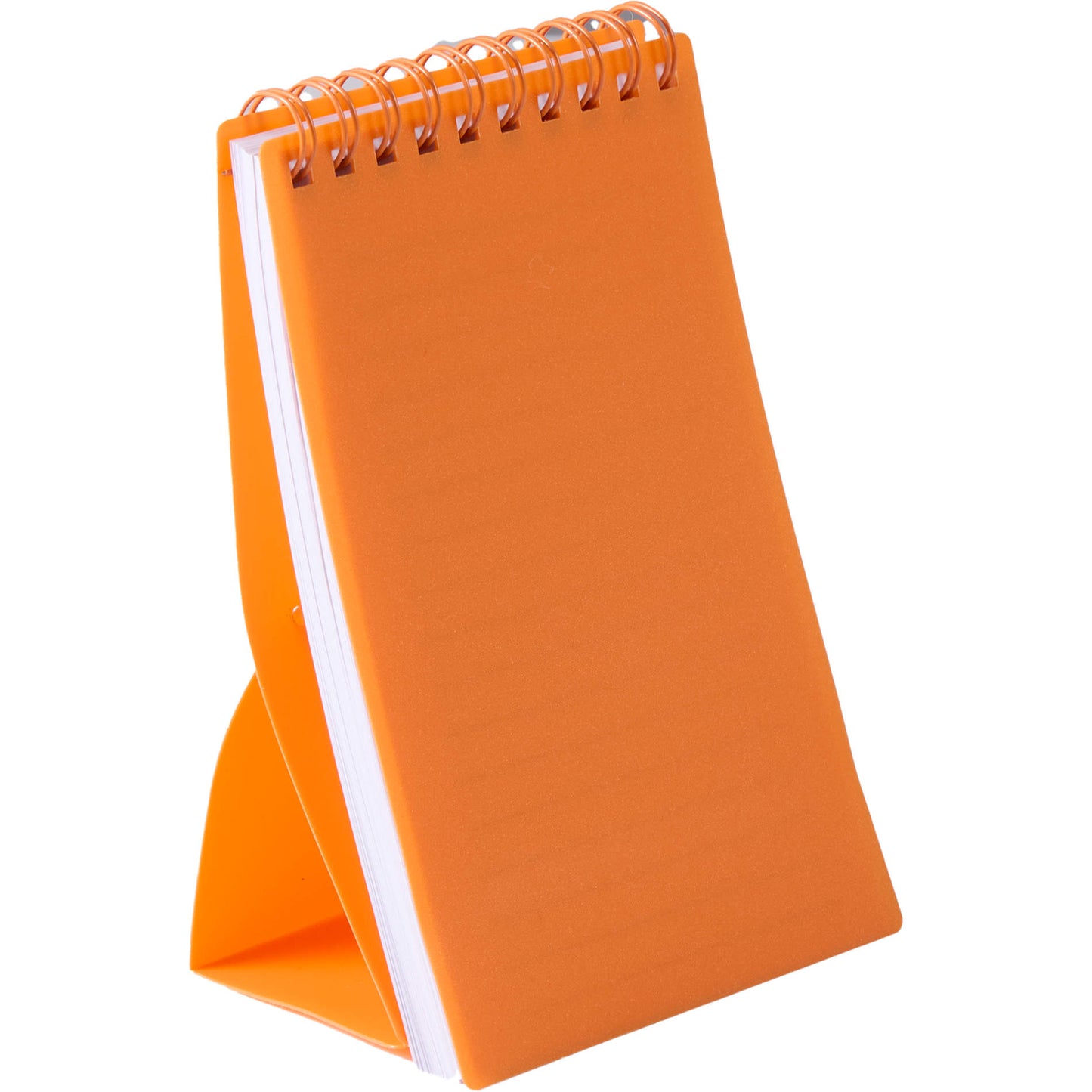 Orange 3" x 5" Recycled Stand Up Pocket Jotter plain