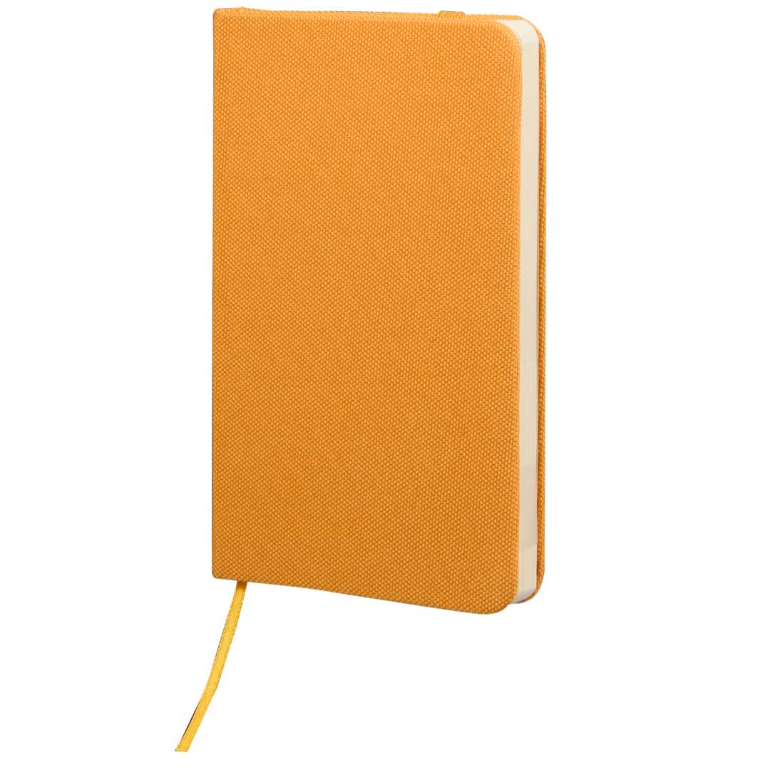 Orange 3.5" x 5.5" Recycled PET Pocket Bound Journal plain
