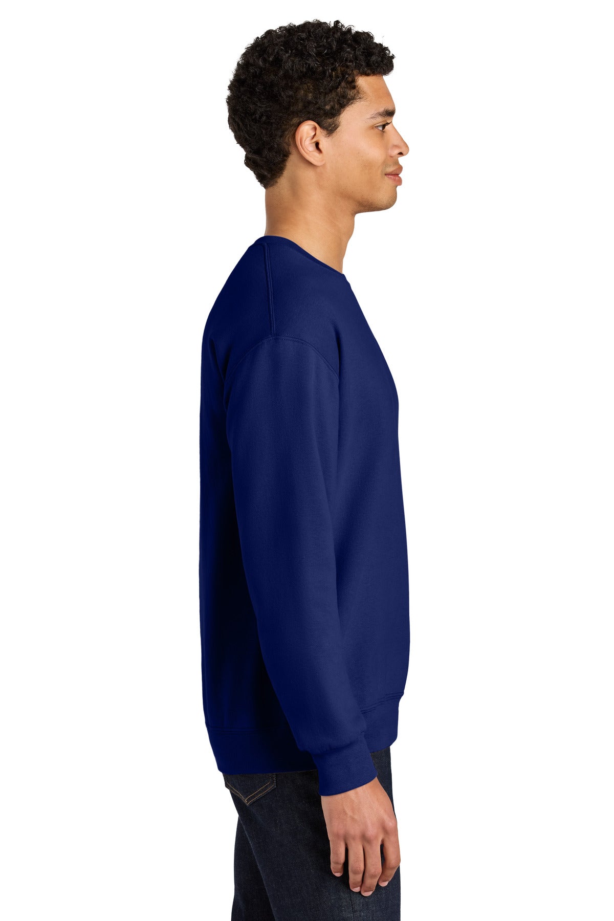 Orchid Jerzees Ultimate Unisex CVC Ring Spun Crewneck Sweatshirt IC48M