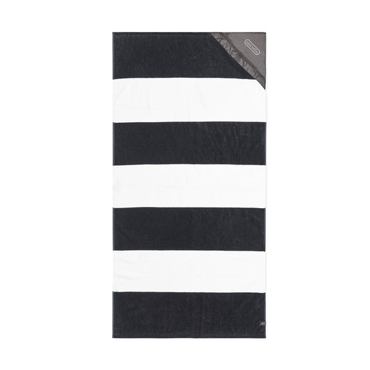 Porto Black Slowtide® Pocket Beach Towel