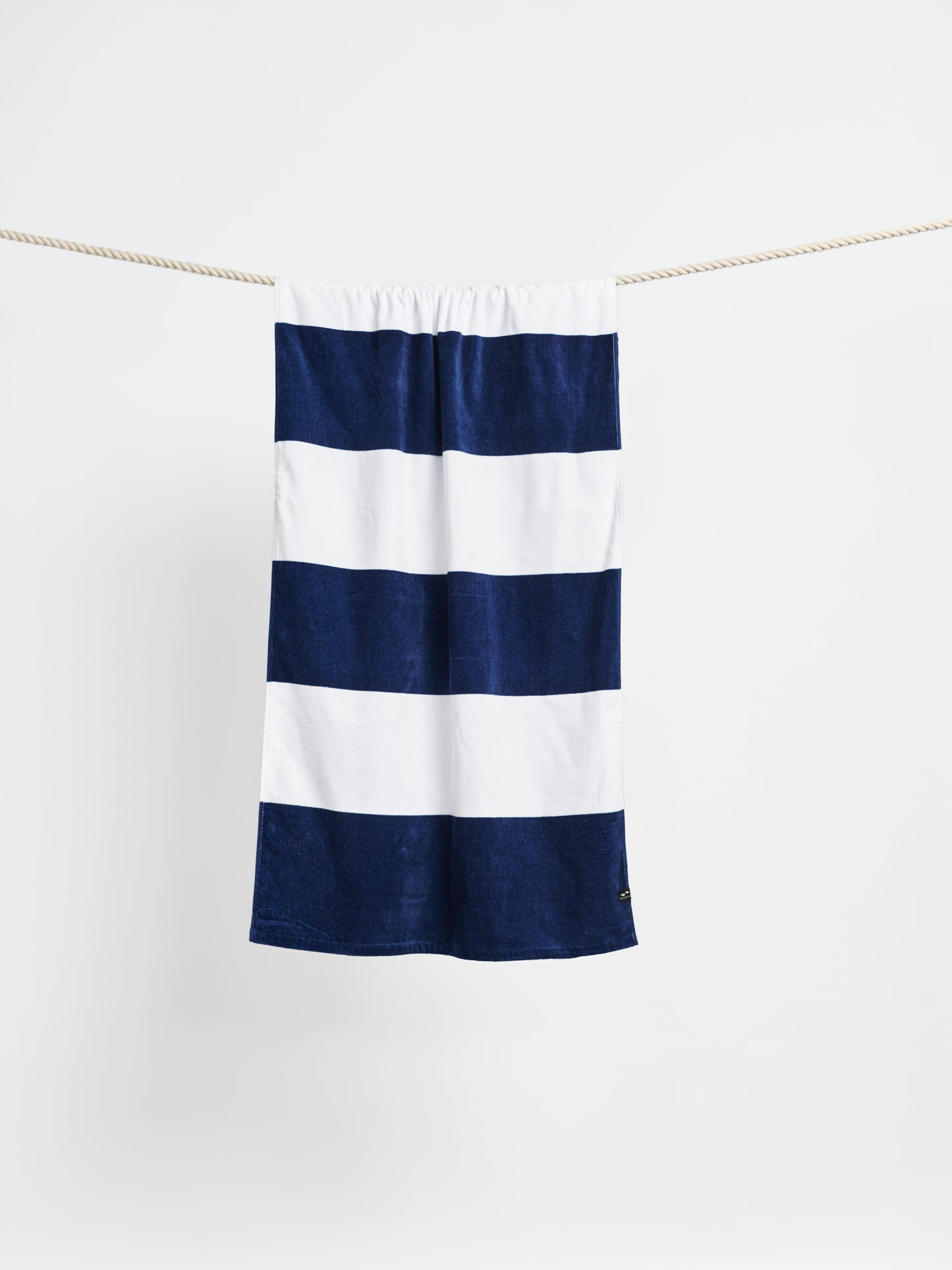 Porto Dark Navy Slowtide® Pocket Beach Towel plain