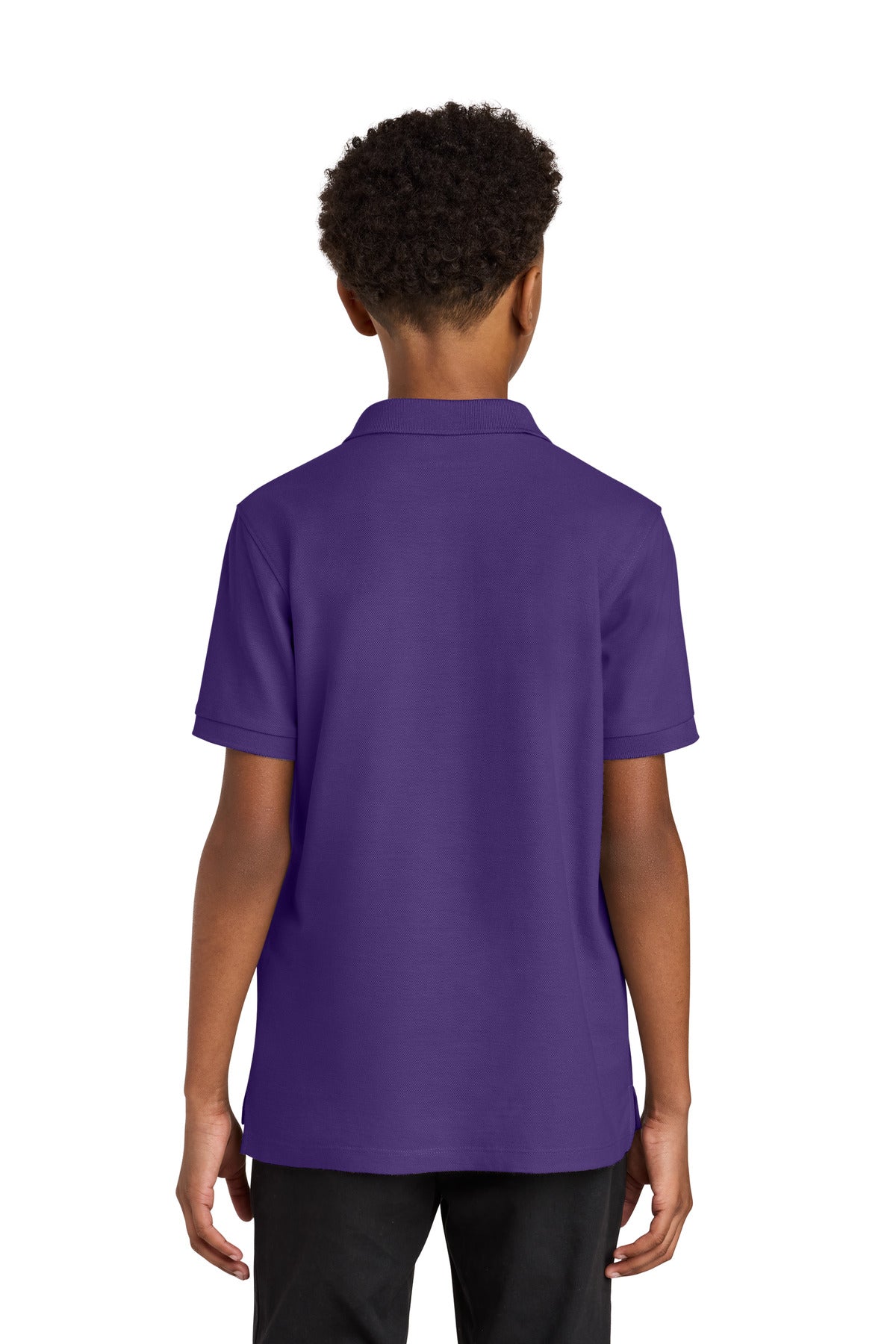PrismPrpl Port Authority Youth Wearever Signature Pique Polo Y200