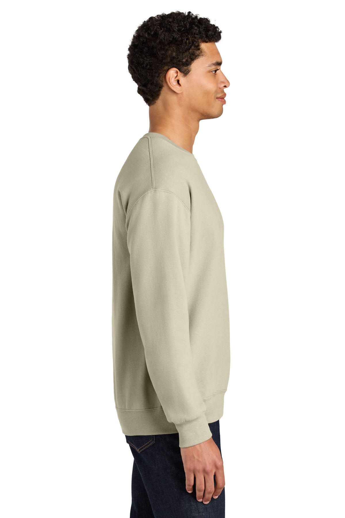 Putty Jerzees Ultimate Unisex CVC Ring Spun Crewneck Sweatshirt IC48M