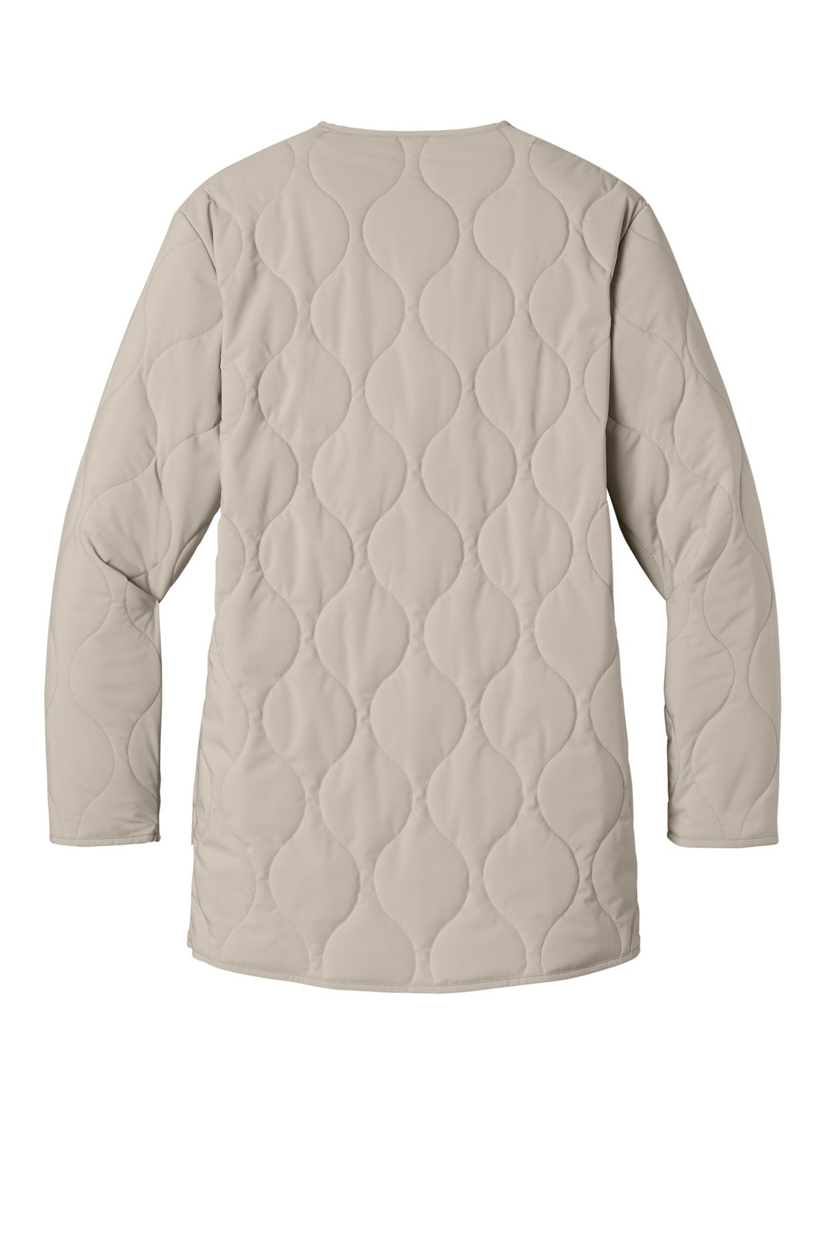 Rear View of Almond Mercer+Mettle Women's Quilted Liner Jacket MM7203