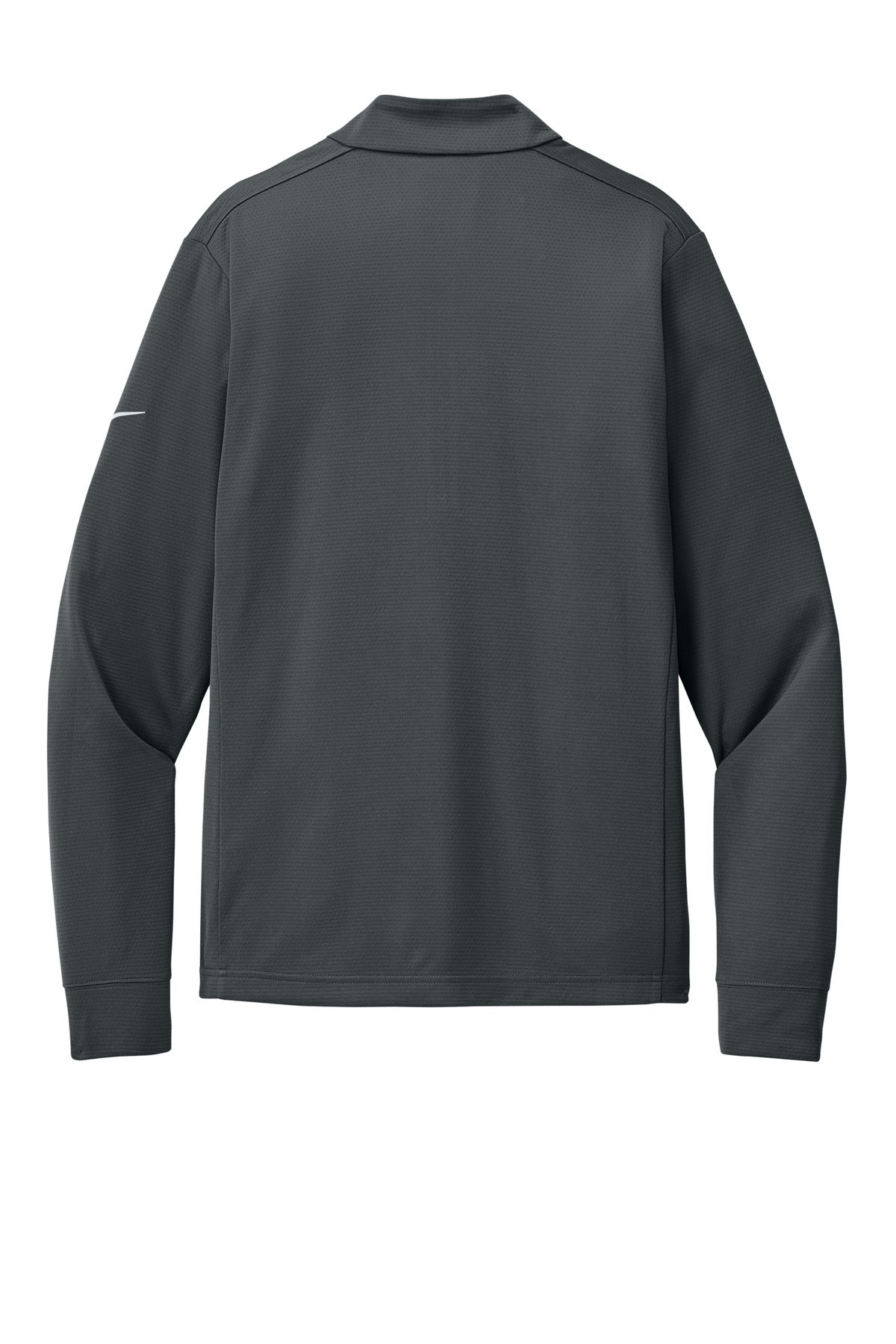 Rear View of Anthracite Nike Essential 1/2-Zip Cover-Up NKHM8036