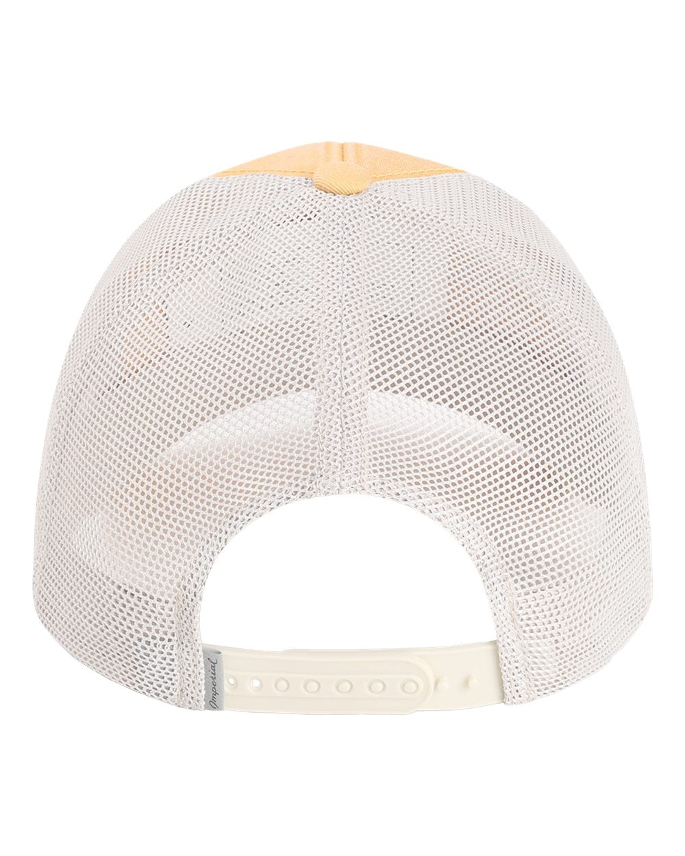 Rear View of Apricot/ Stone The Gambit Mesh Back Cap - X240M
