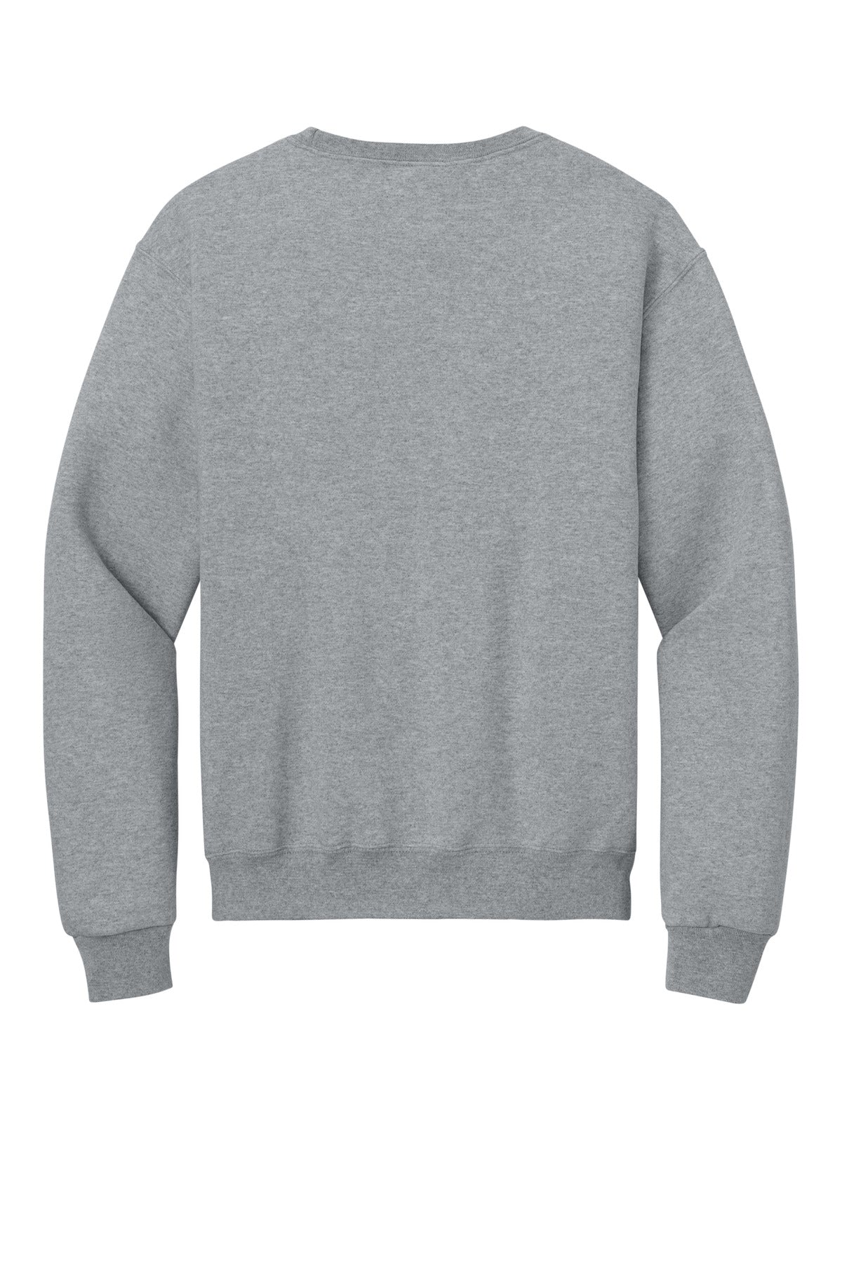 Rear View of AthlHthr Jerzees Rugged Unisex Crewneck Sweatshirt C12M