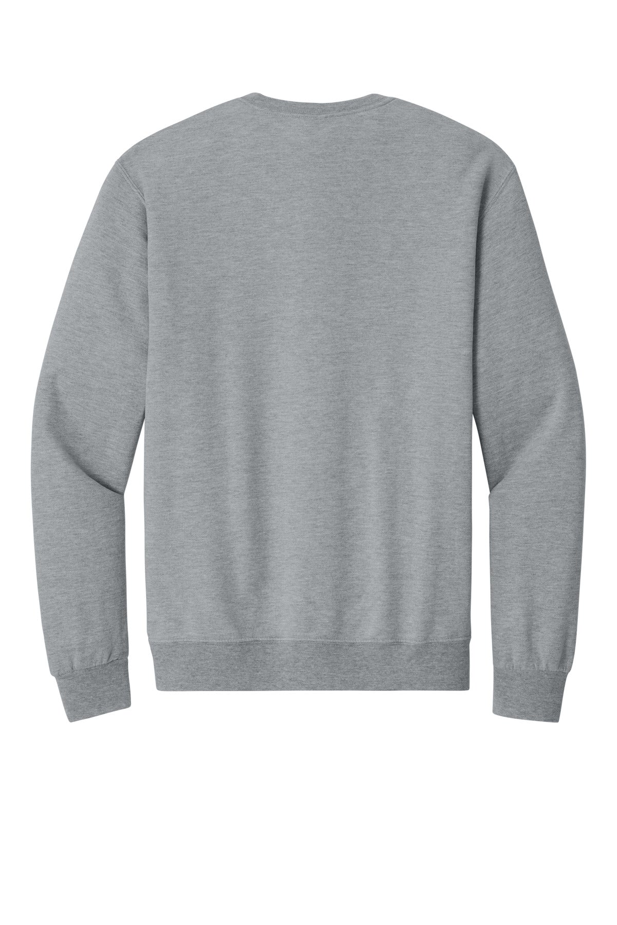 Rear View of AthlHthr Jerzees Ultimate Unisex CVC Ring Spun Crewneck Sweatshirt IC48M