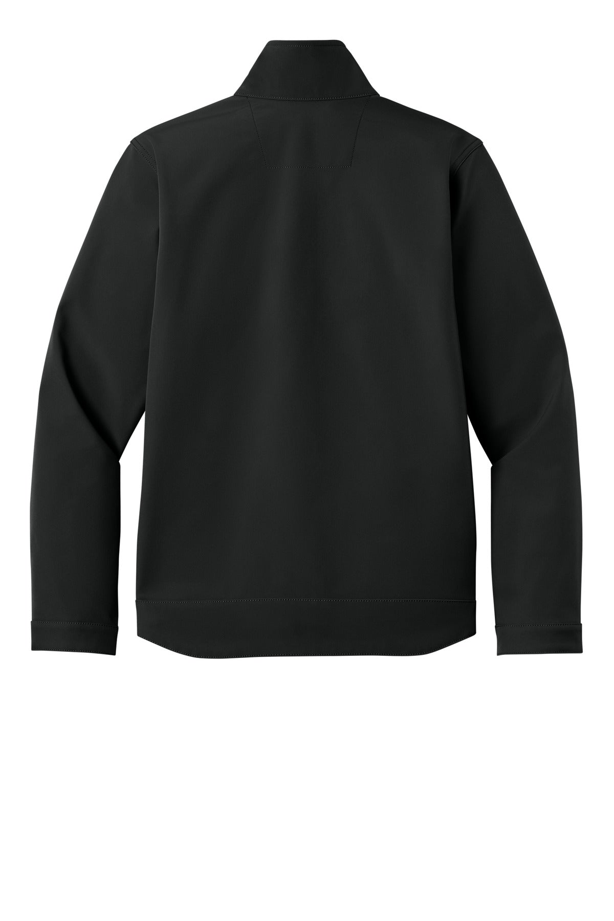 Rear View of Black Carhartt Rain Defender Soft Shell Jacket CT106438