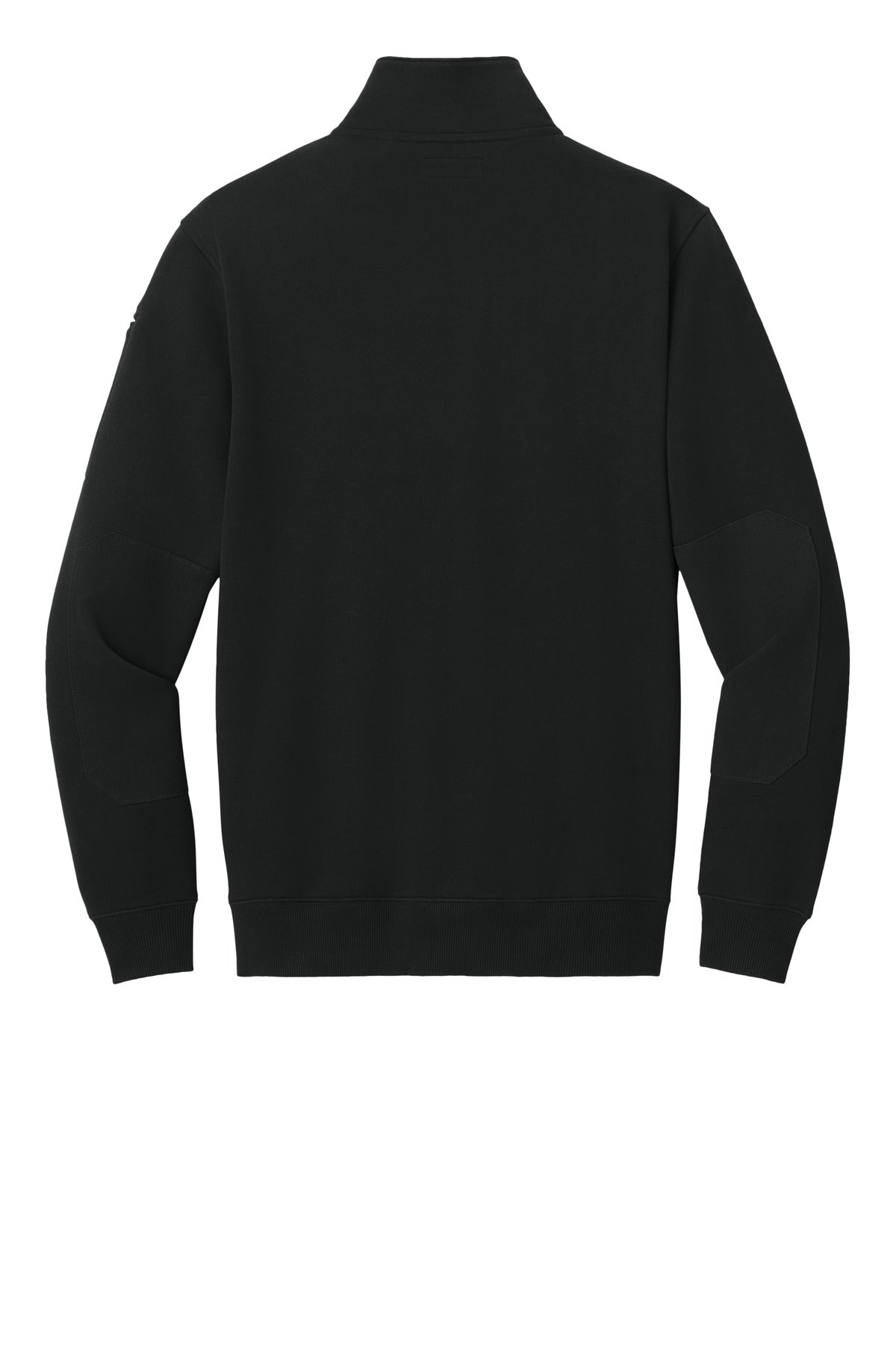 Rear View of Black CornerStone 12-Oz. Tough Fleece Job Shirt CSF635