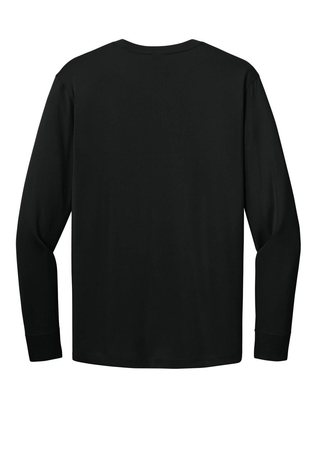 Rear View of Black CornerStone Workwear Pro Long Sleeve Pocket Tee CS440LSP