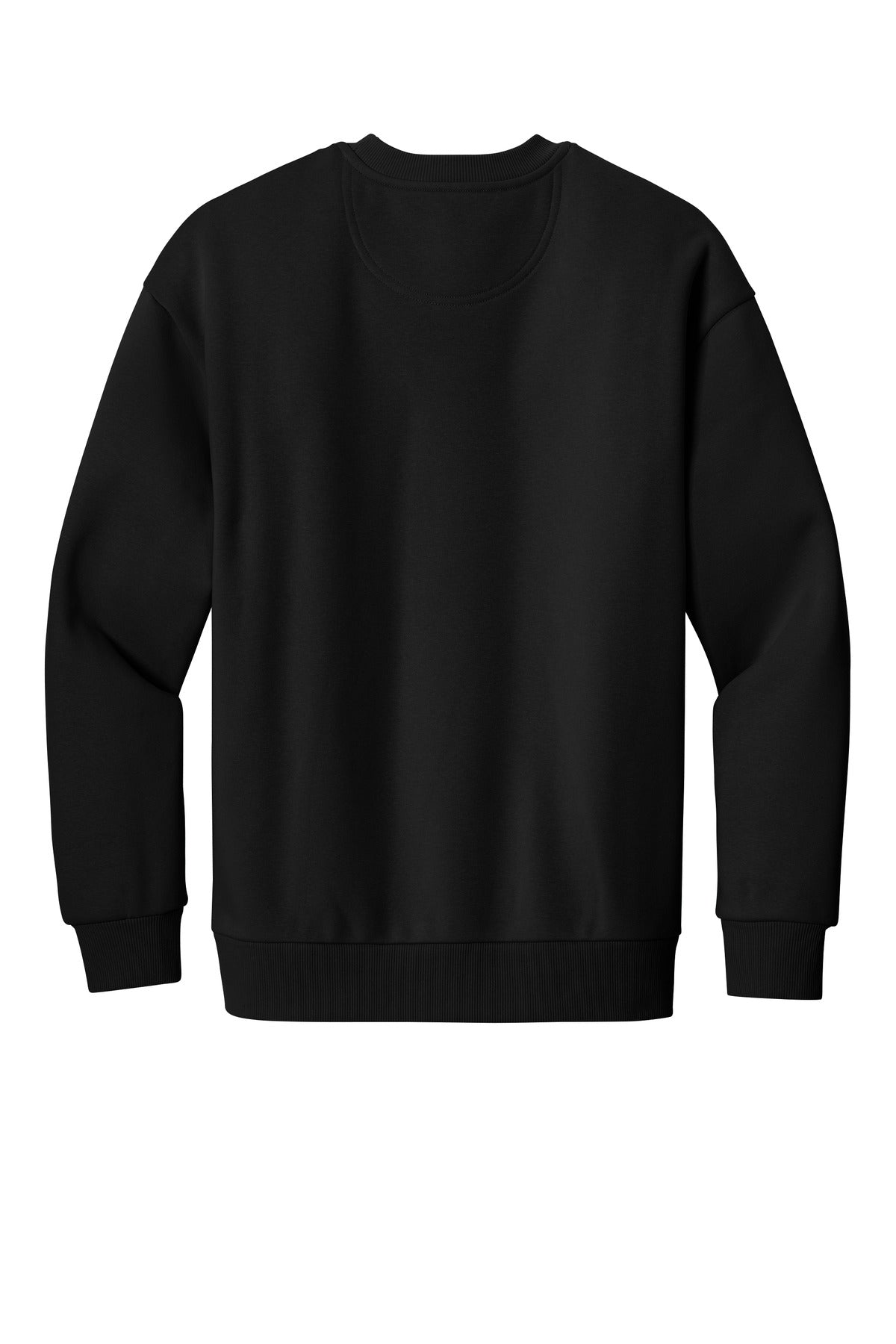 Rear View of Black District V.I.T. Heavyweight Fleece Crew DT6154