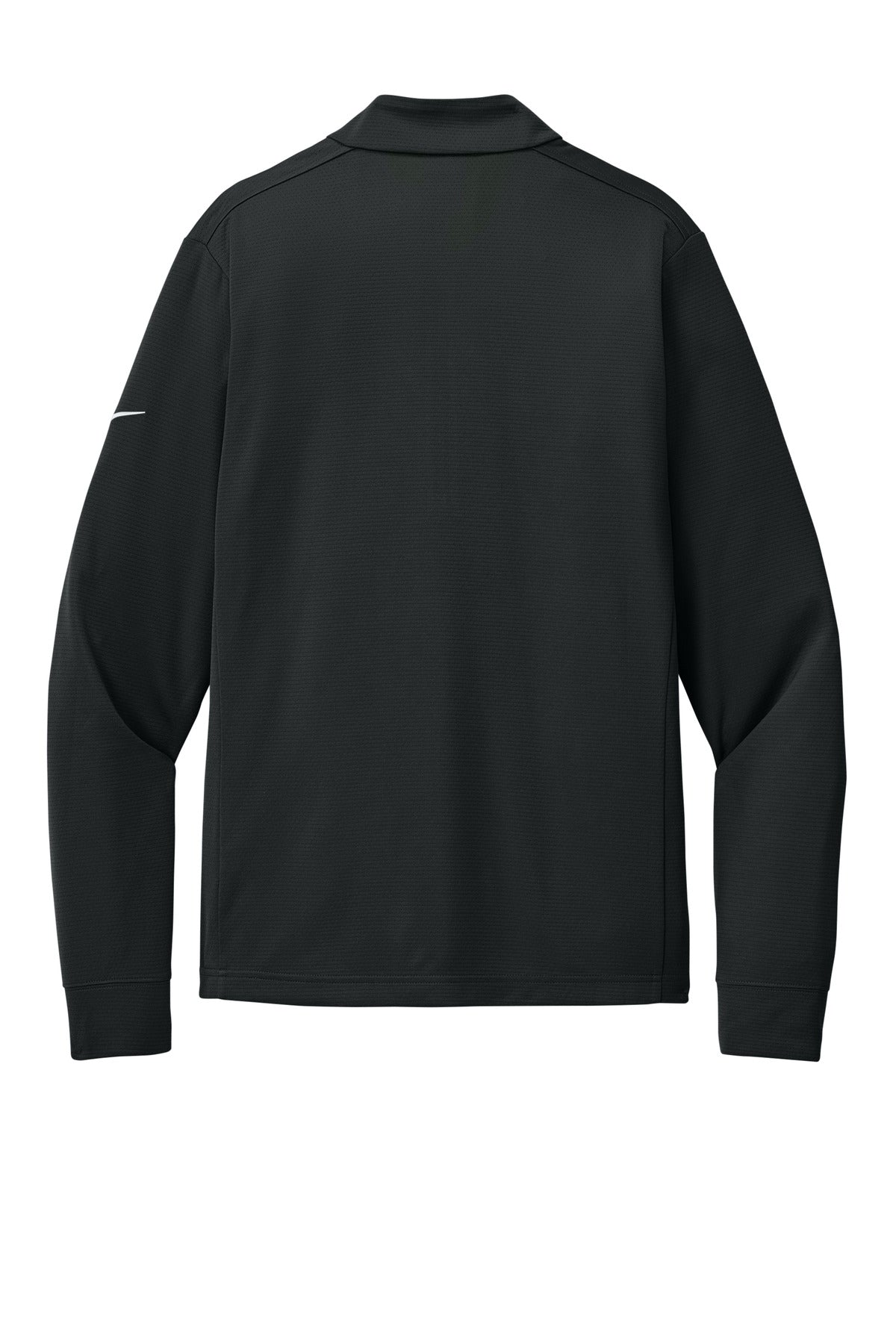Rear View of Black Nike Essential 1/2-Zip Cover-Up NKHM8036
