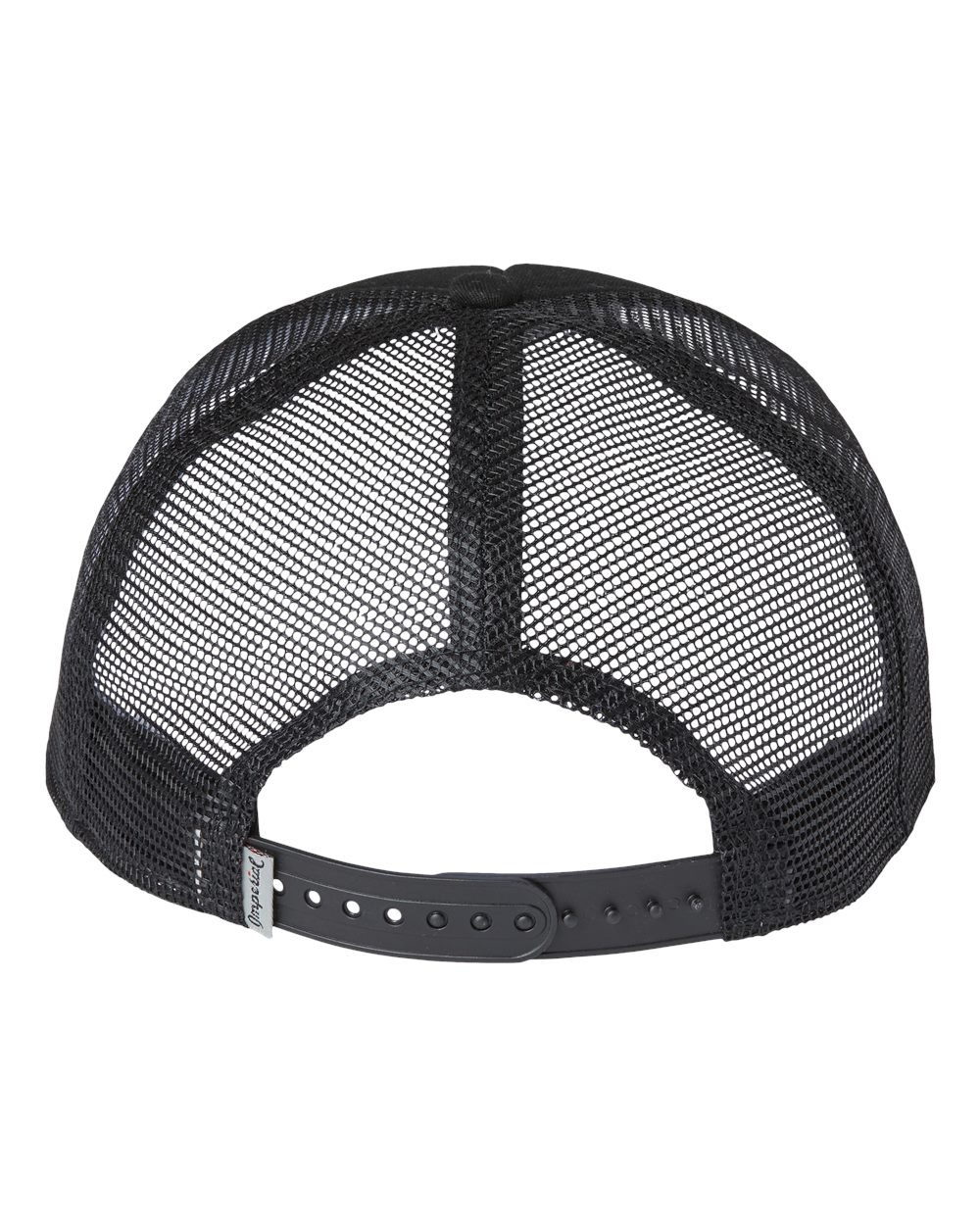 Rear View of Black North Country Trucker Cap - 1287
