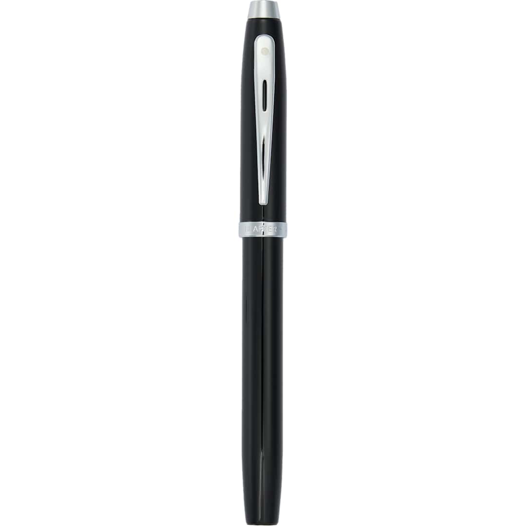 Rear View of Black Sheaffer® 100 Glossy Lacquer Roller Ball plain