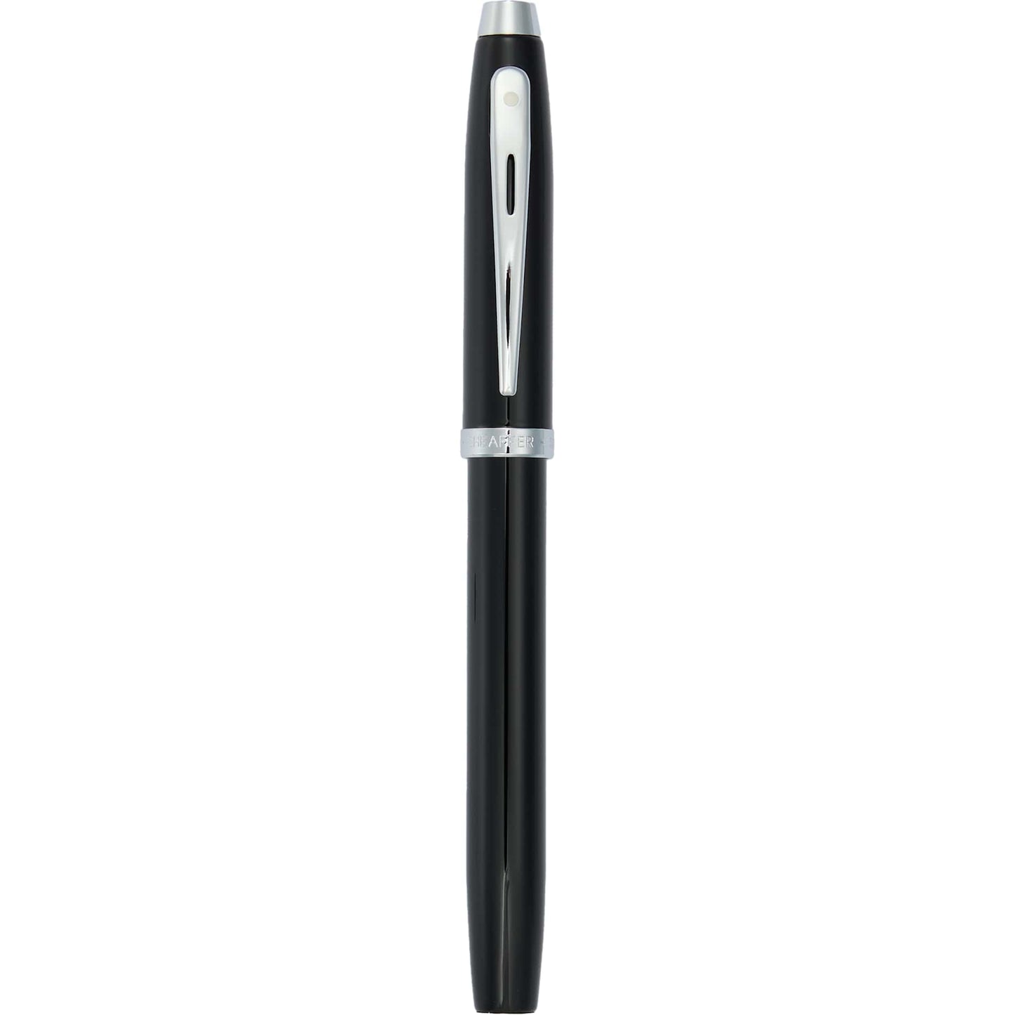 Rear View of Black Sheaffer® 100 Glossy Lacquer Roller Ball plain