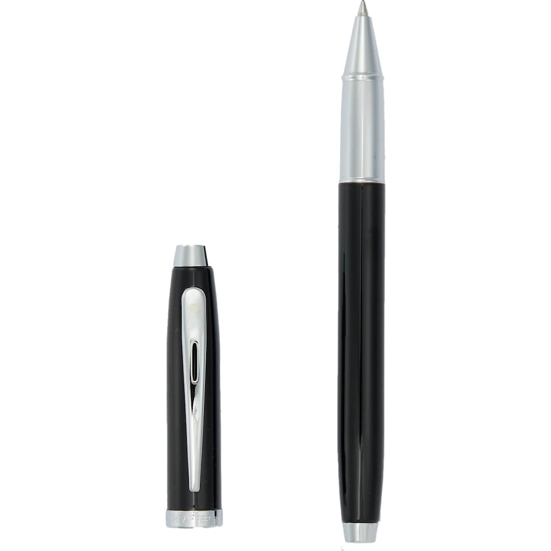 Rear View of Black Sheaffer® 100 Glossy Lacquer Roller Ball plain