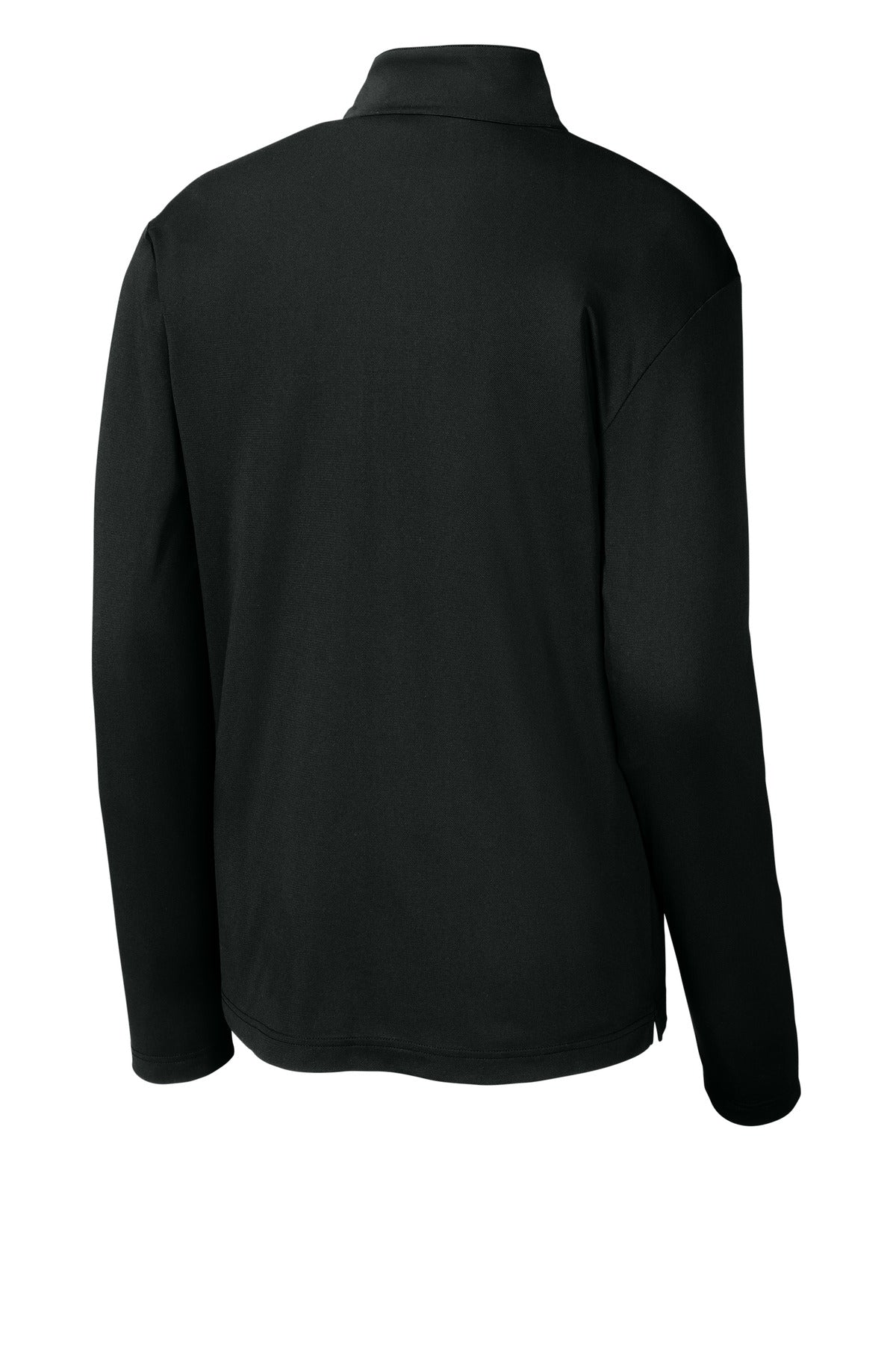 Rear View of Black Sport-Tek Micropique Sport-Wick 1/4-Zip ST672