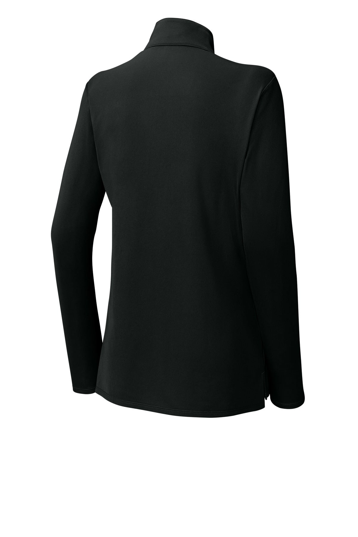 Rear View of Black Sport-Tek Women's Micropique Sport-Wick 1/4-Zip LST672