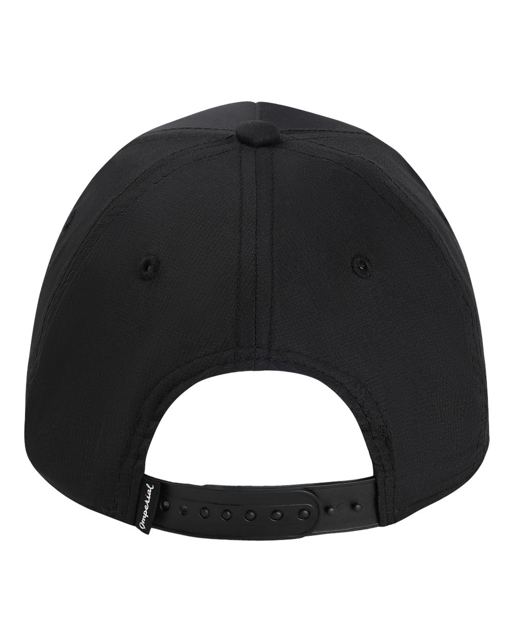 Rear View of Black The Corral Women's Cap - L5059
