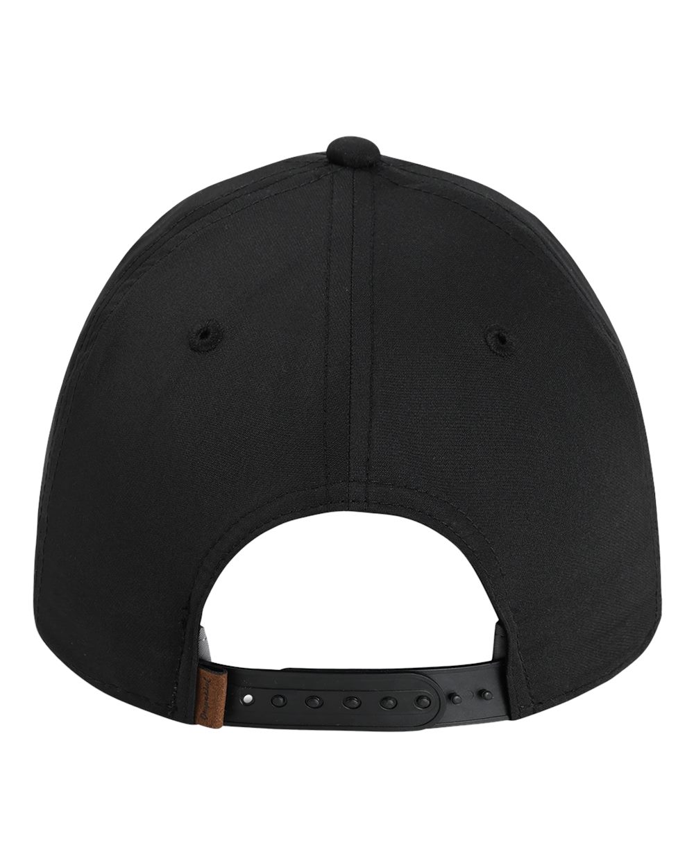 Rear View of Black/ White The Harrison Cap - 5054U
