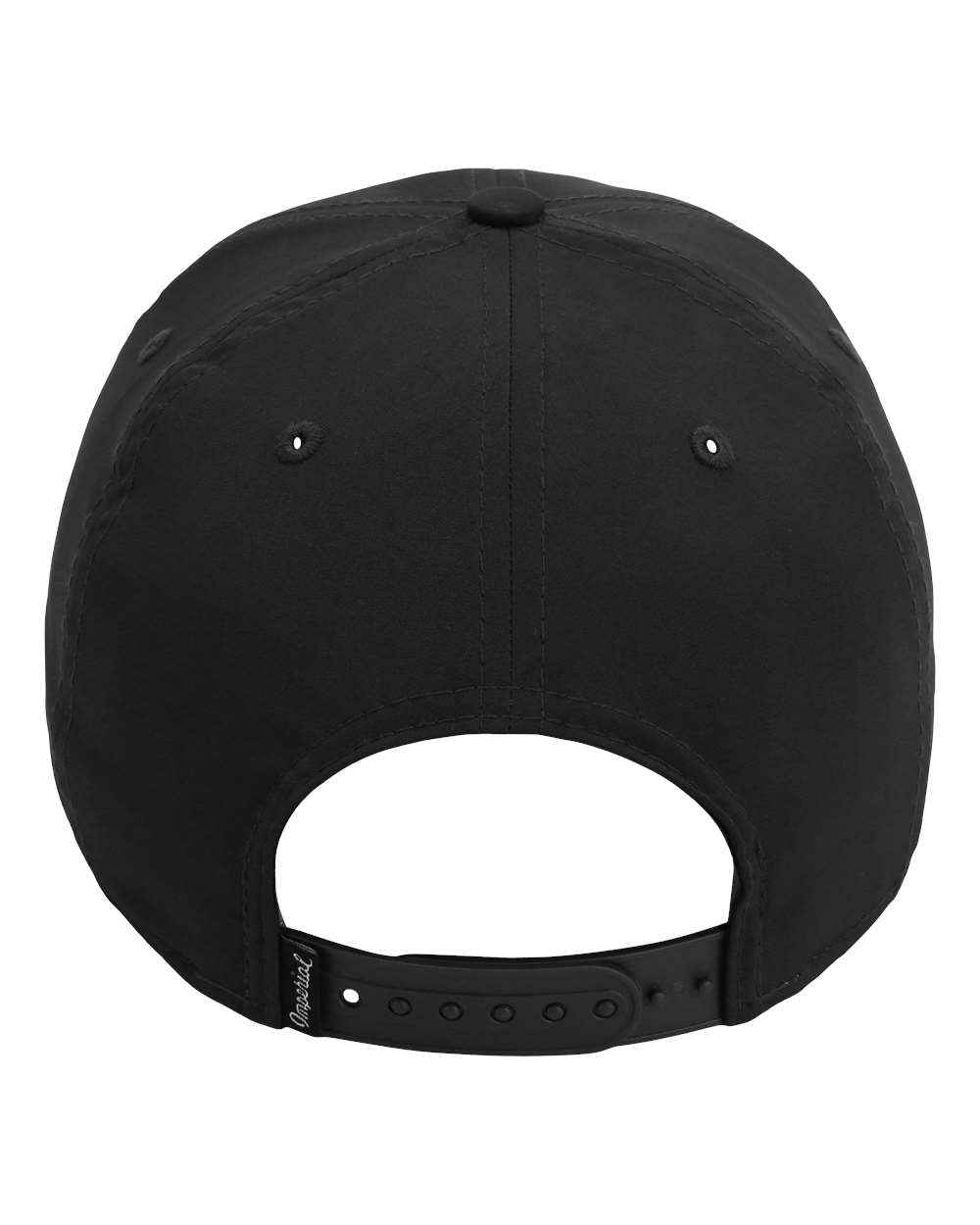 Rear View of Black/ White The Wingman Cap - 7054