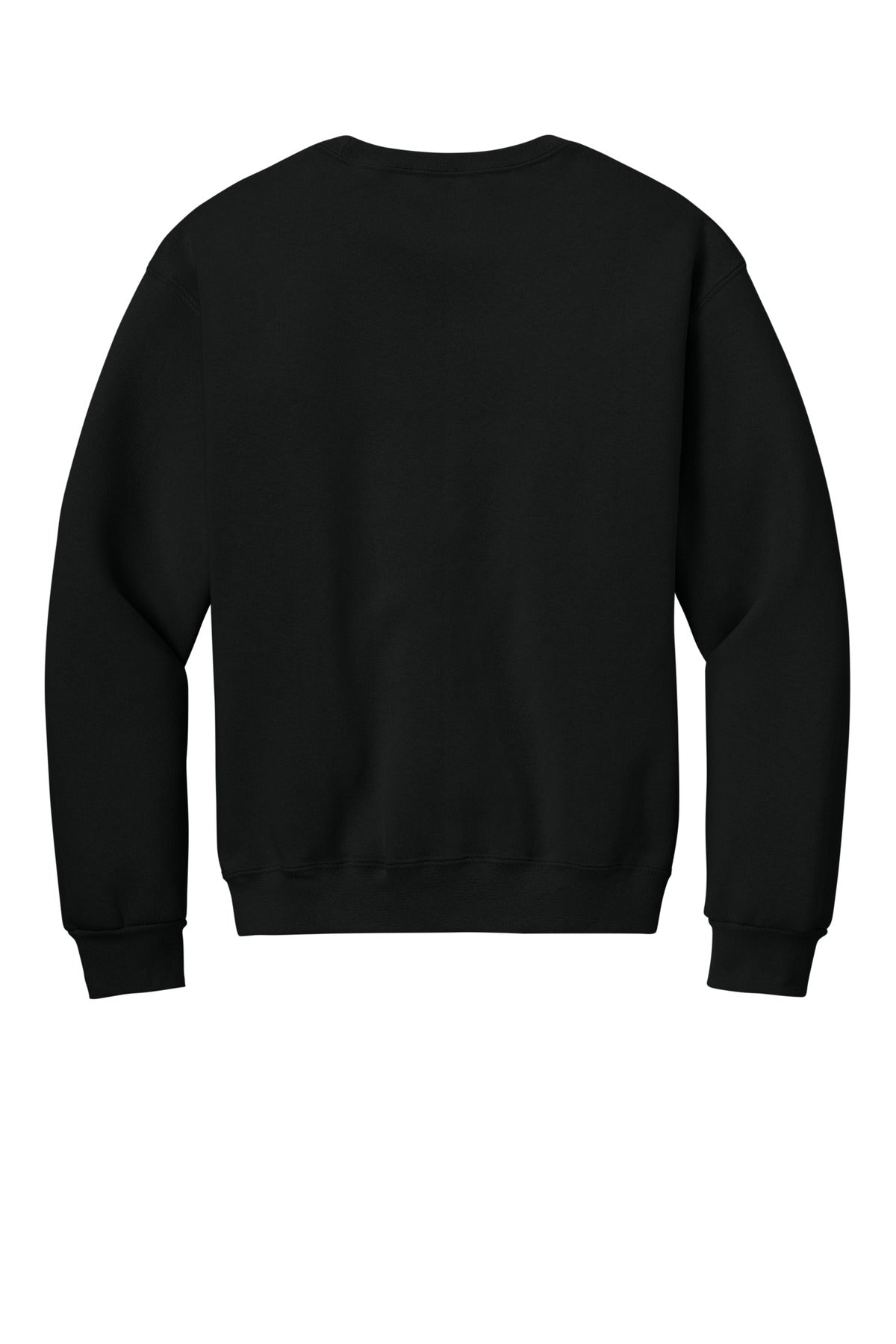 Rear View of BlackInk Jerzees Rugged Unisex Crewneck Sweatshirt C12M