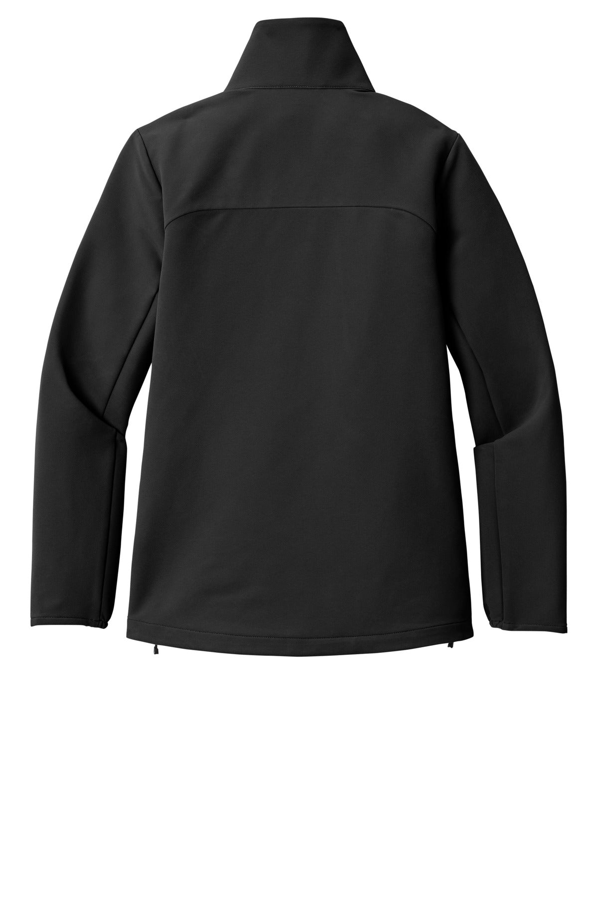 Rear View of Blacktop OGIO Women's Kinetic Soft Shell LOG740