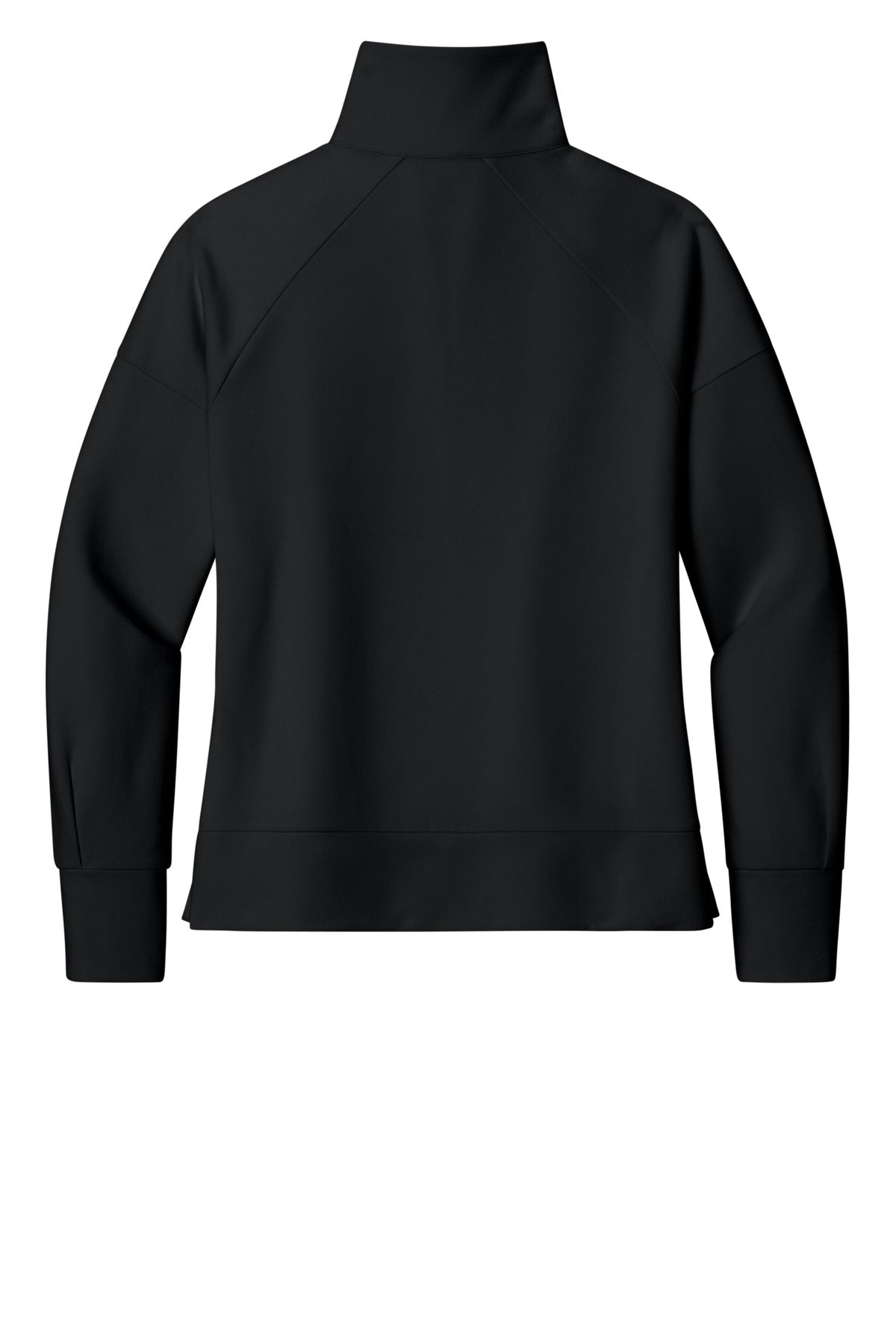 Rear View of Blacktop OGIO Women's Luuma 1/2-Zip LOG814