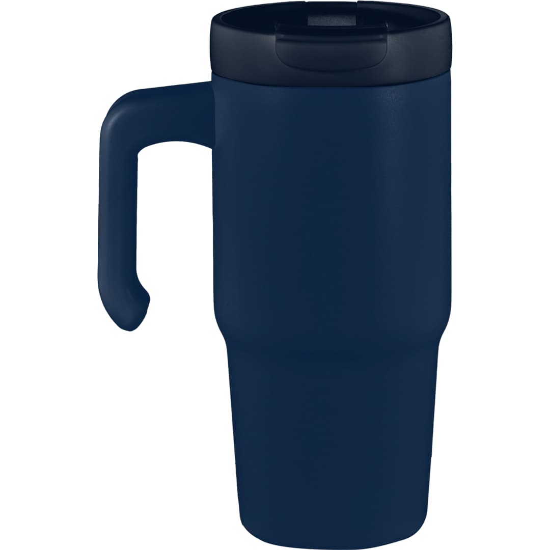 Rear View of Blue Peak Recycled Insulated Sip or Swig Mug 24oz plain