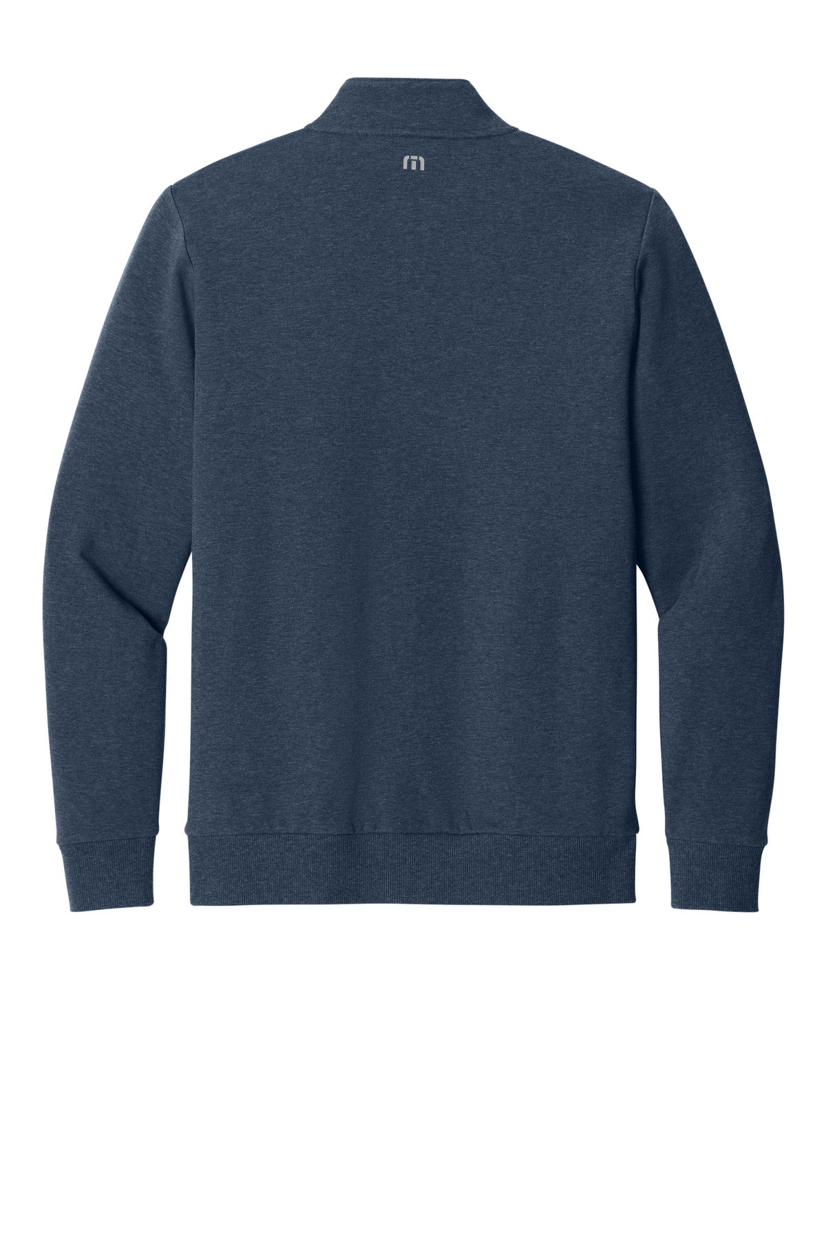 Rear View of BlueHthr TravisMathew Ocean Villa 1/4-Zip TMA41421