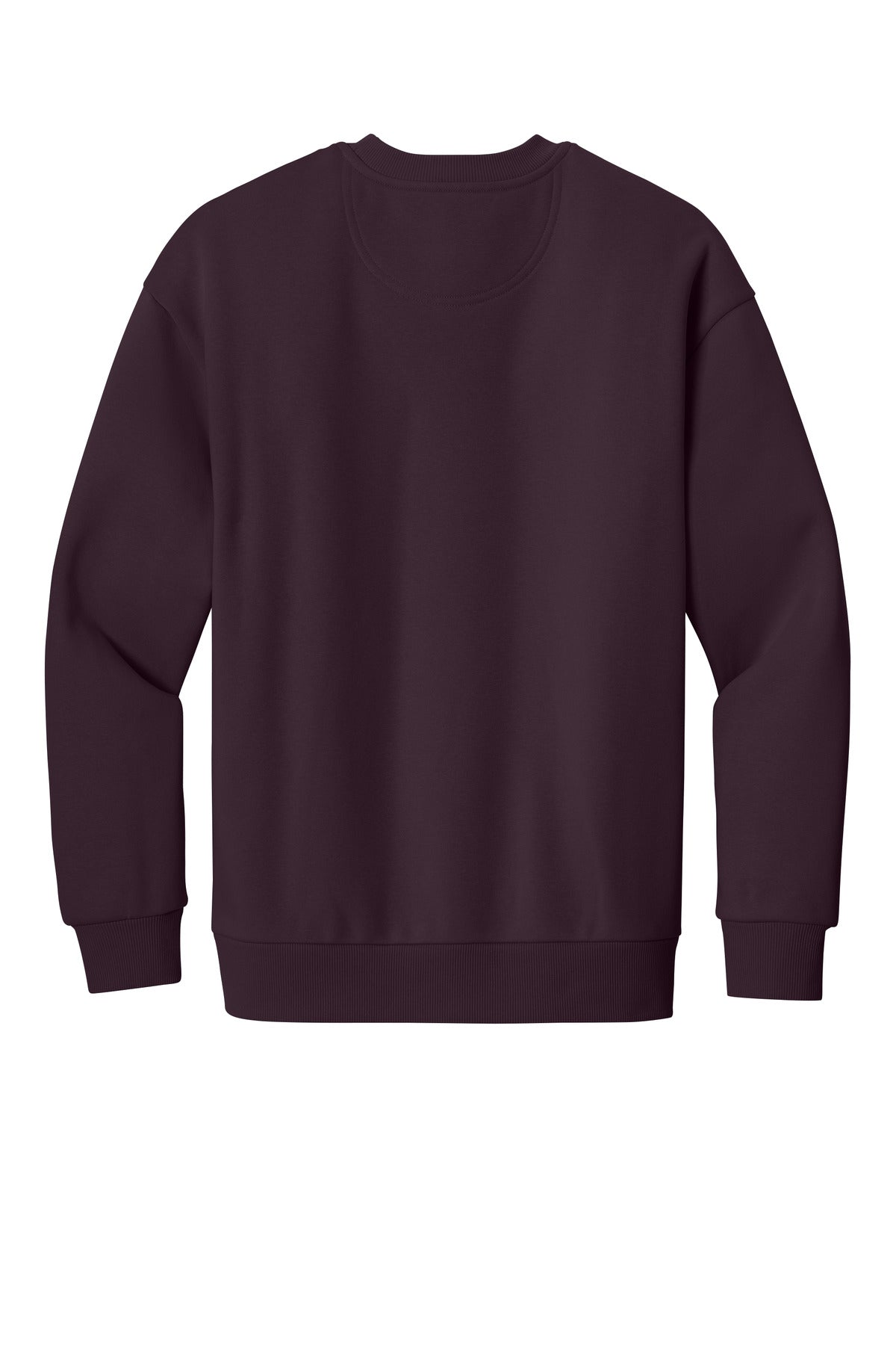 Rear View of Bordeaux District V.I.T. Heavyweight Fleece Crew DT6154