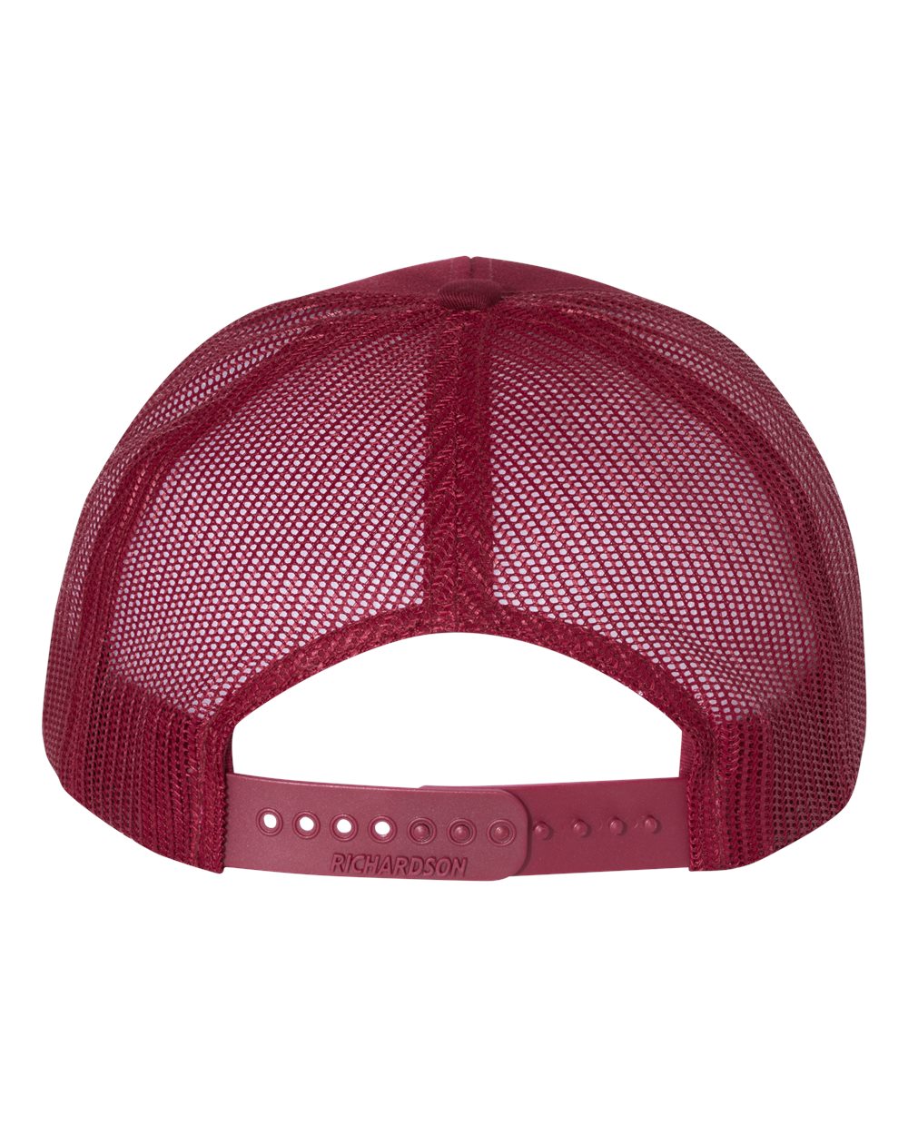 Rear View of Cardinal Snapback Trucker Cap - 112