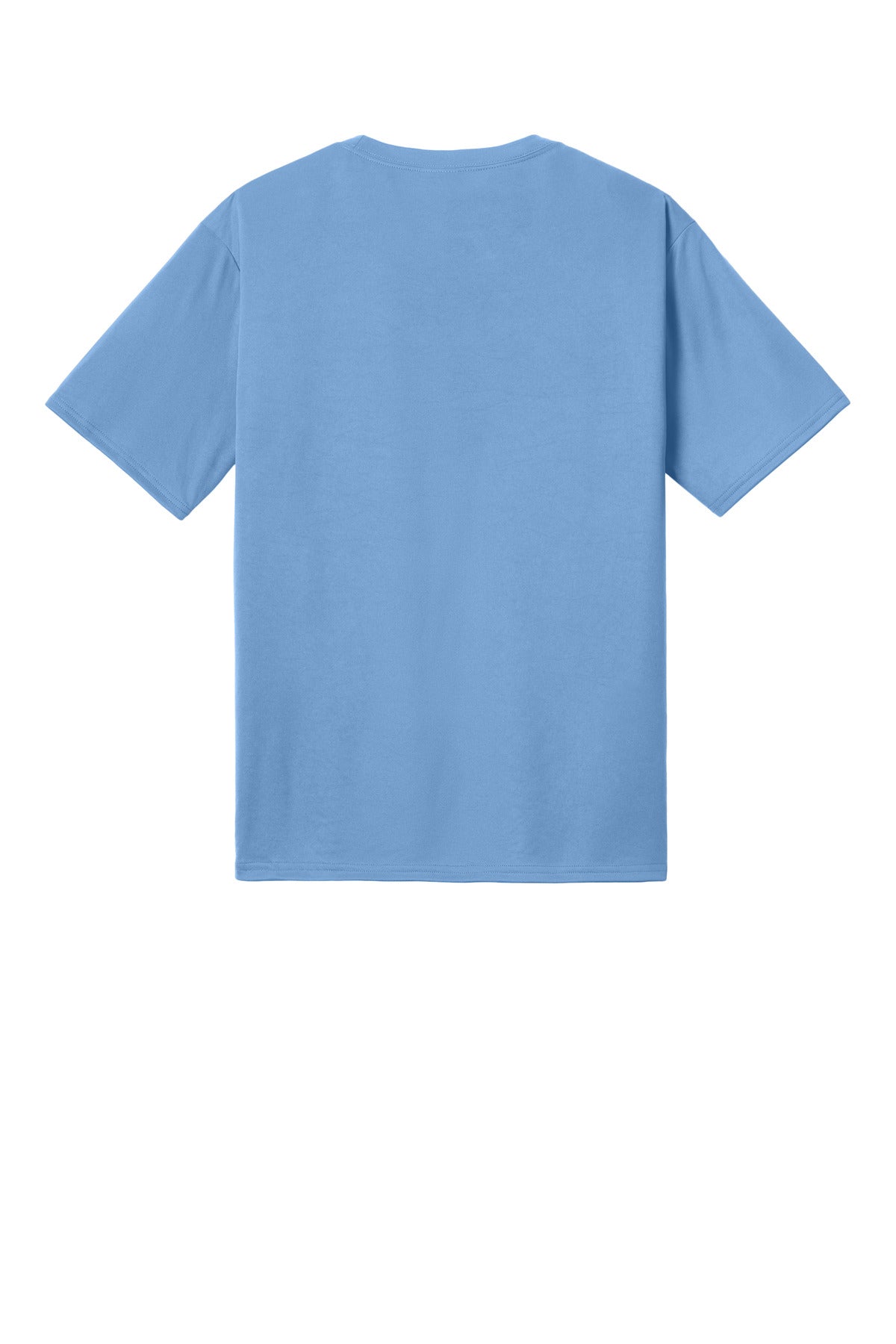 Rear View of CarolinaBl Port & Co PosiPrint Performance Tee PC380DTG