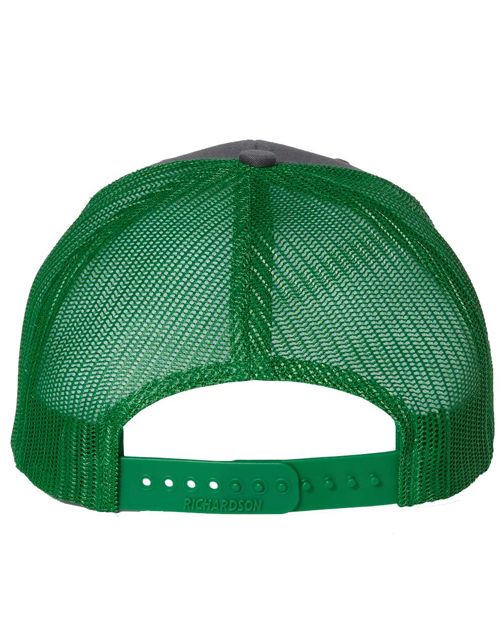 Rear View of Charcoal/ Kelly Snapback Trucker Cap - 112