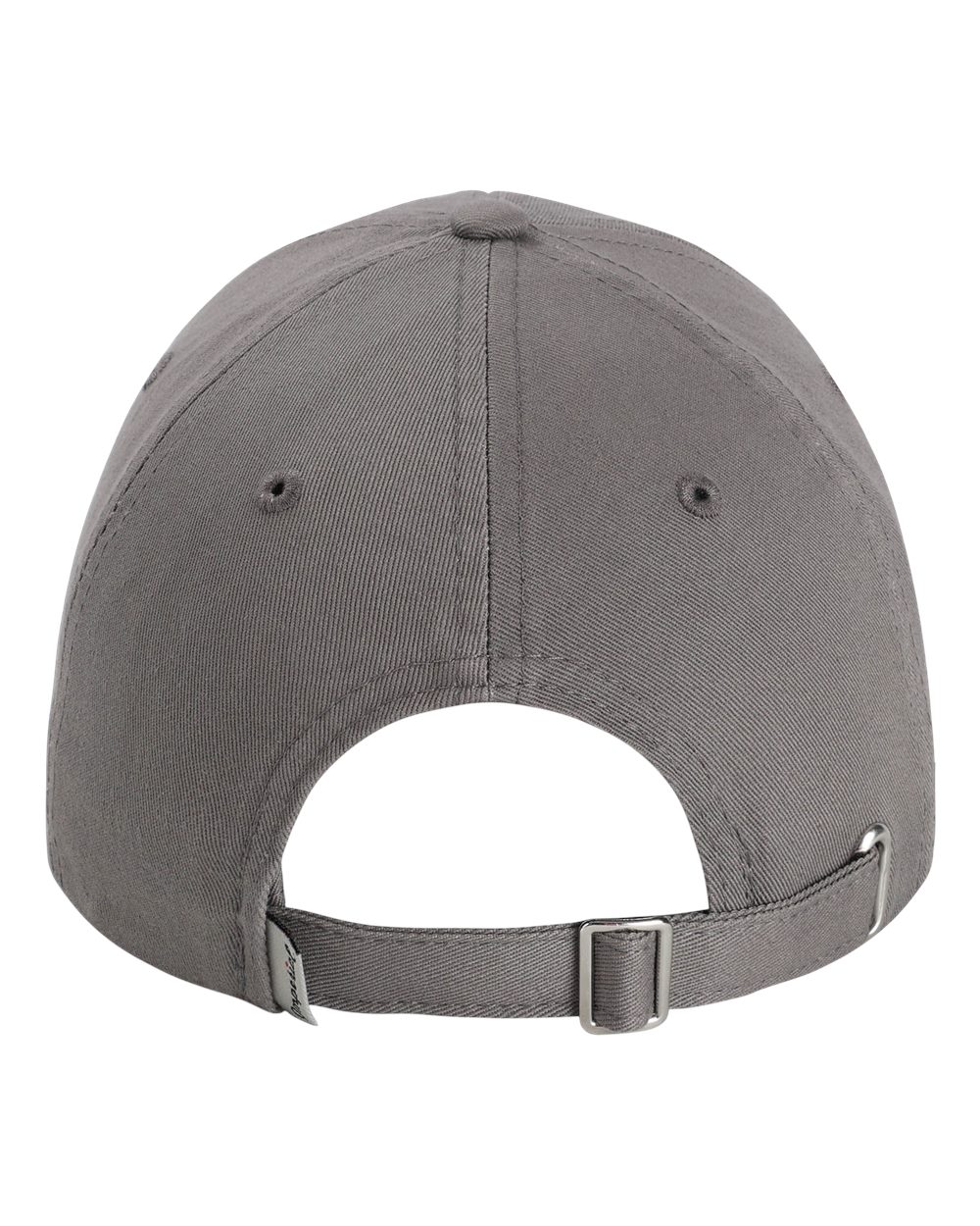 Rear View of Charcoal The Original Buckle Dad Hat - X210B