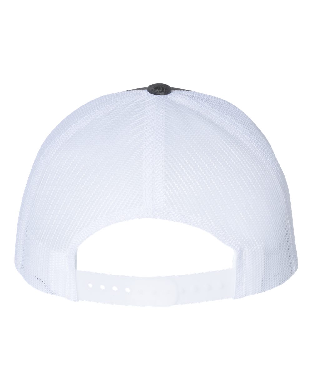 Rear View of Charcoal/ White Low Pro Trucker Cap - 115