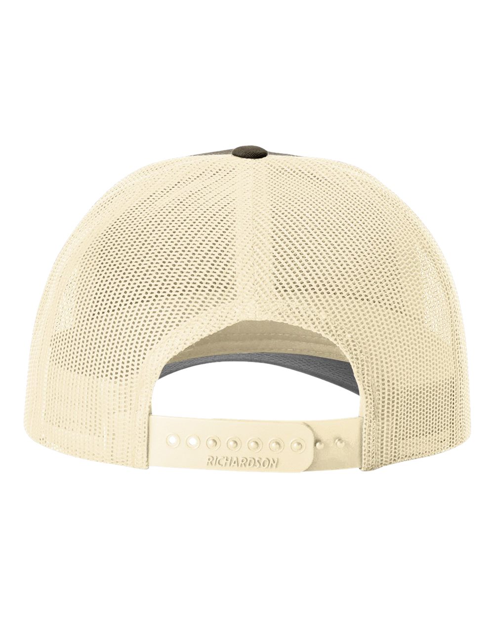 Rear View of Chocolate Chip/ Birch Low Pro Trucker Cap - 115