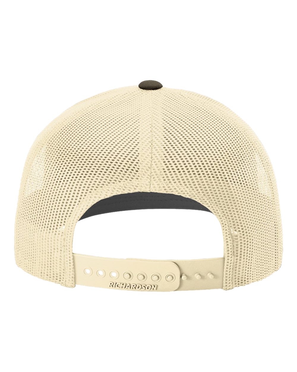 Rear View of Chocolate Chip/ Birch Snapback Trucker Cap - 112
