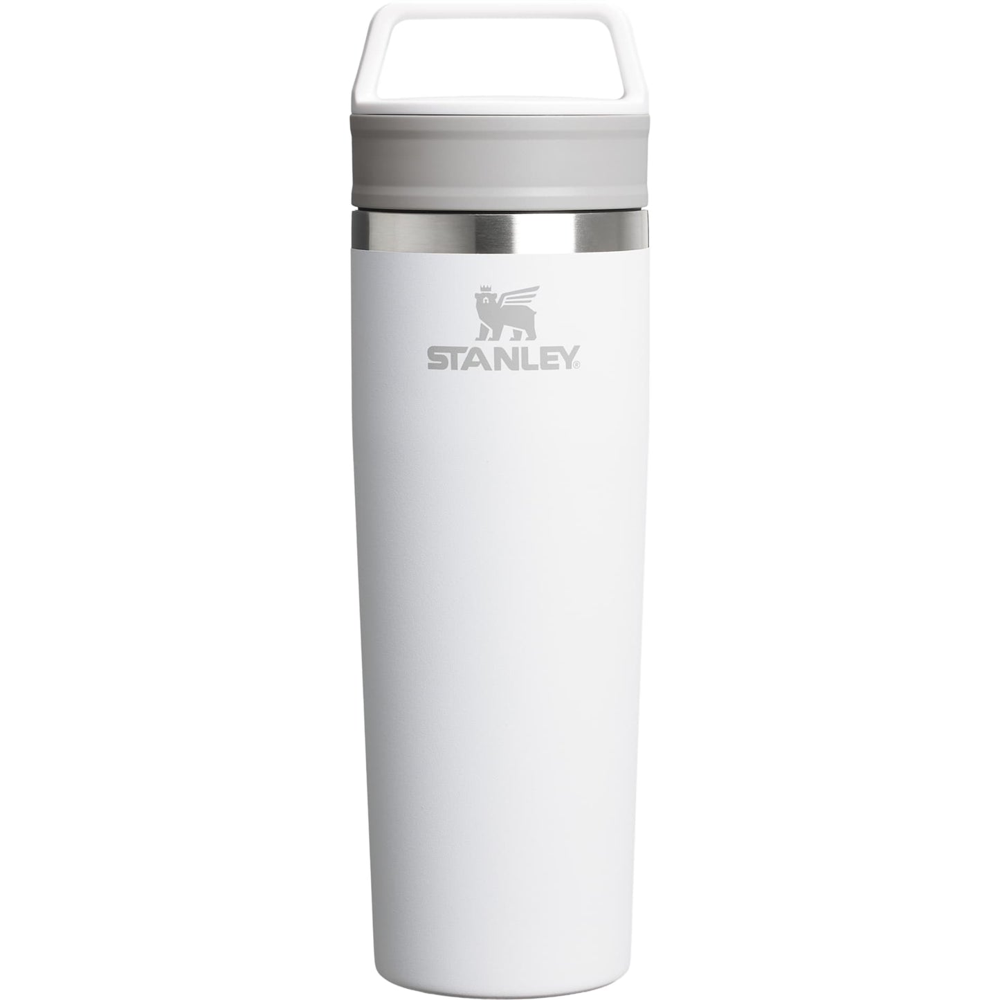 Rear View of Clear Stanley 20OZ CAFE-TO-GO TRAV MUG